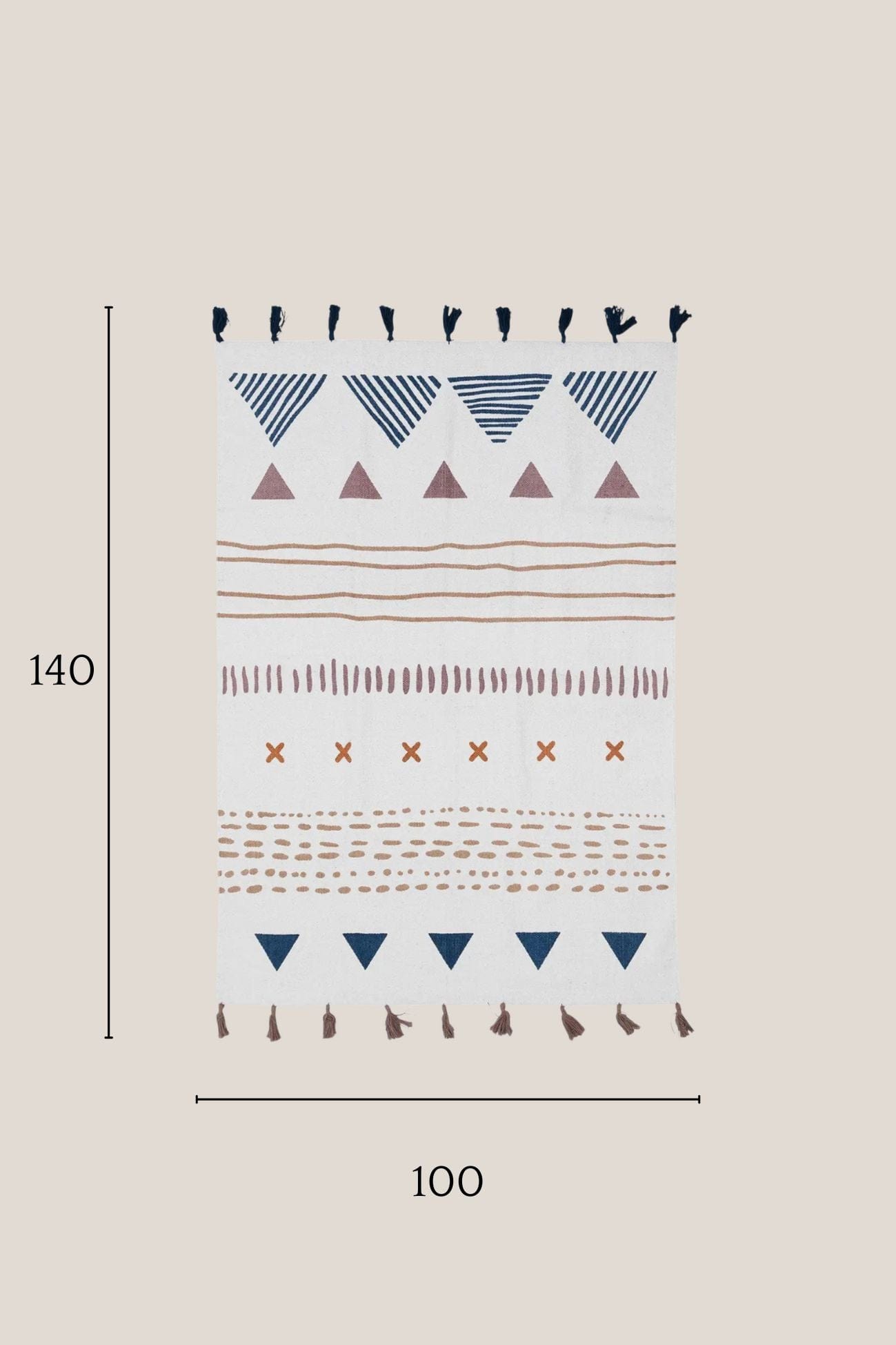 AFKliving Modoc Modoc - Tappeto in cotone con motivi tribali 140x100
| AFKliving