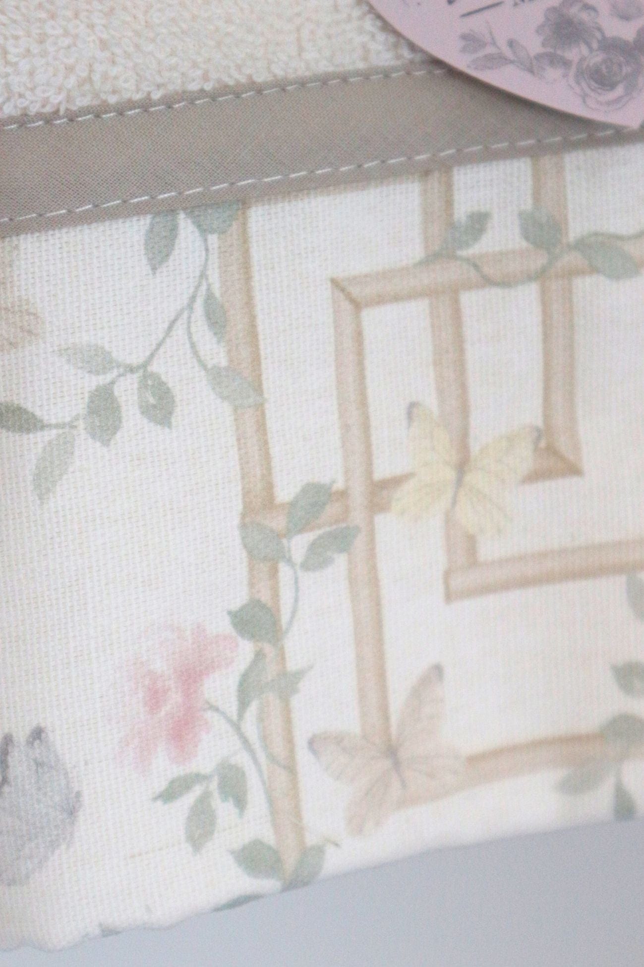 Blanc MariClo' Floral Twist Floral Twist - Coppia asciugamano viso e ospite in cotone | Blanc MariClo'