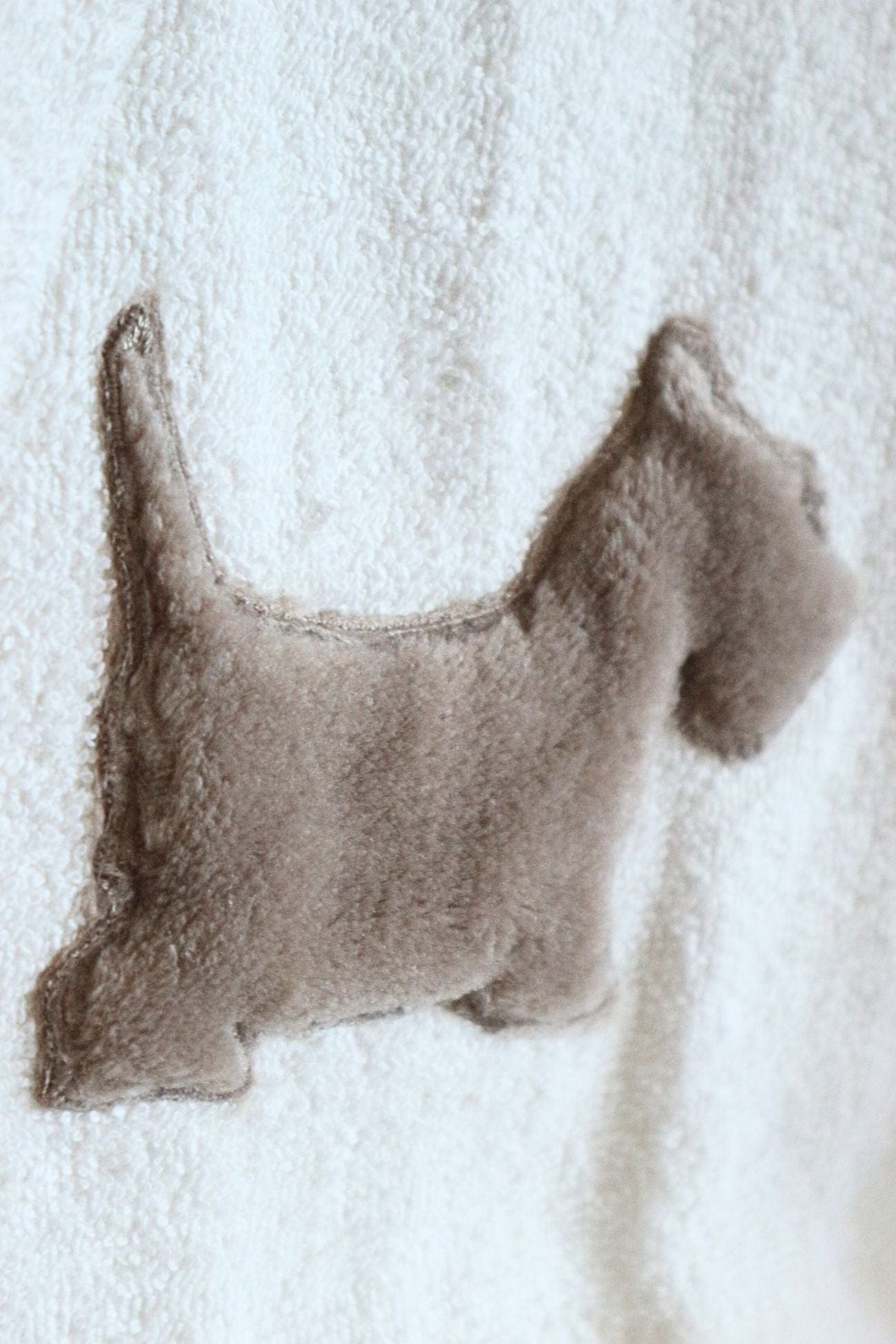 Blanc MariClo' I Love My Pets I Love My Pets - I Love My Pets - Coppia spugna in cotone color bianco con terrier | Blanc MariClo'