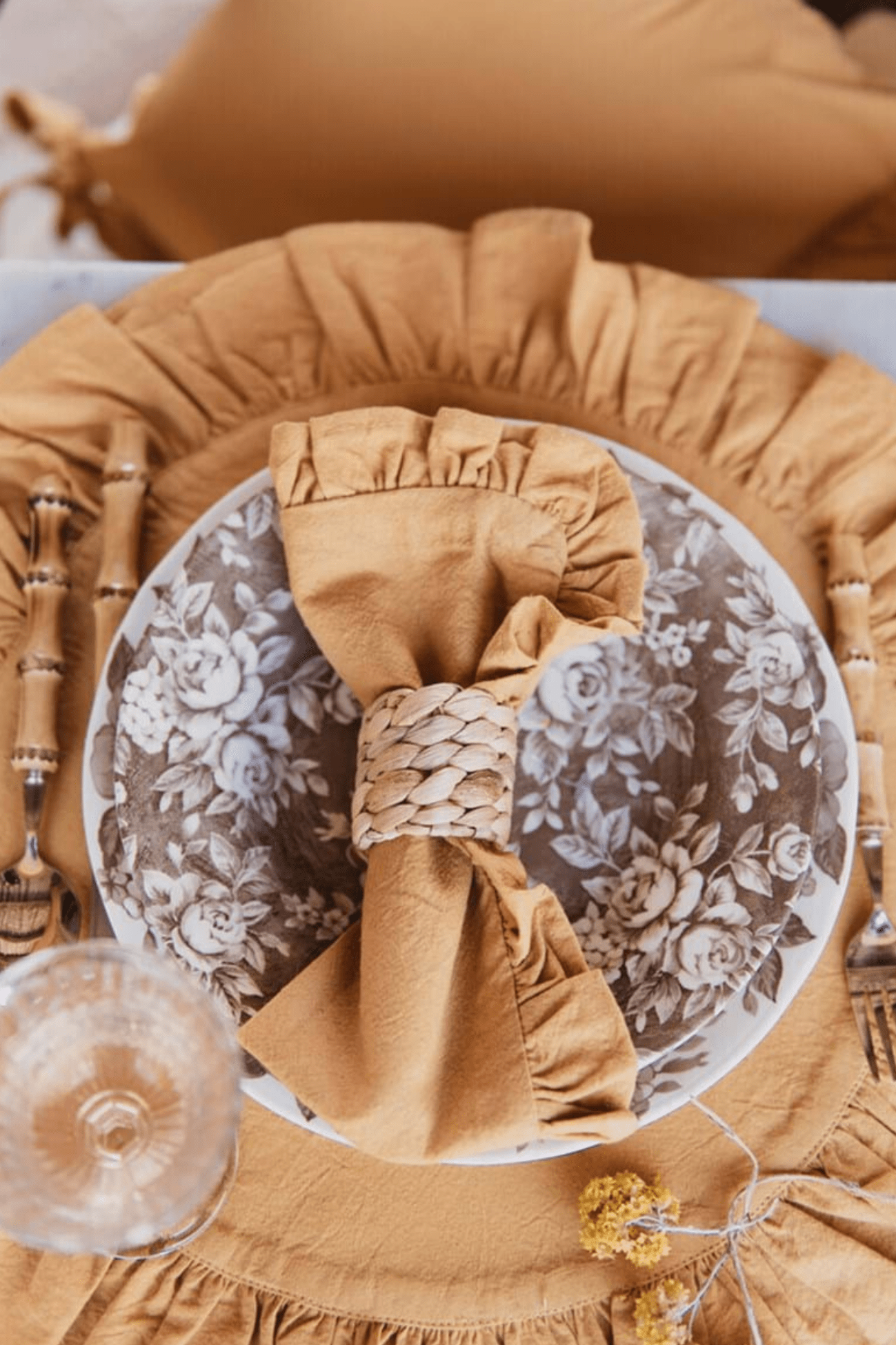 Blanc MariClo' Row Attitude Row Attitude - Portatovagliolo in sea grass intrecciato