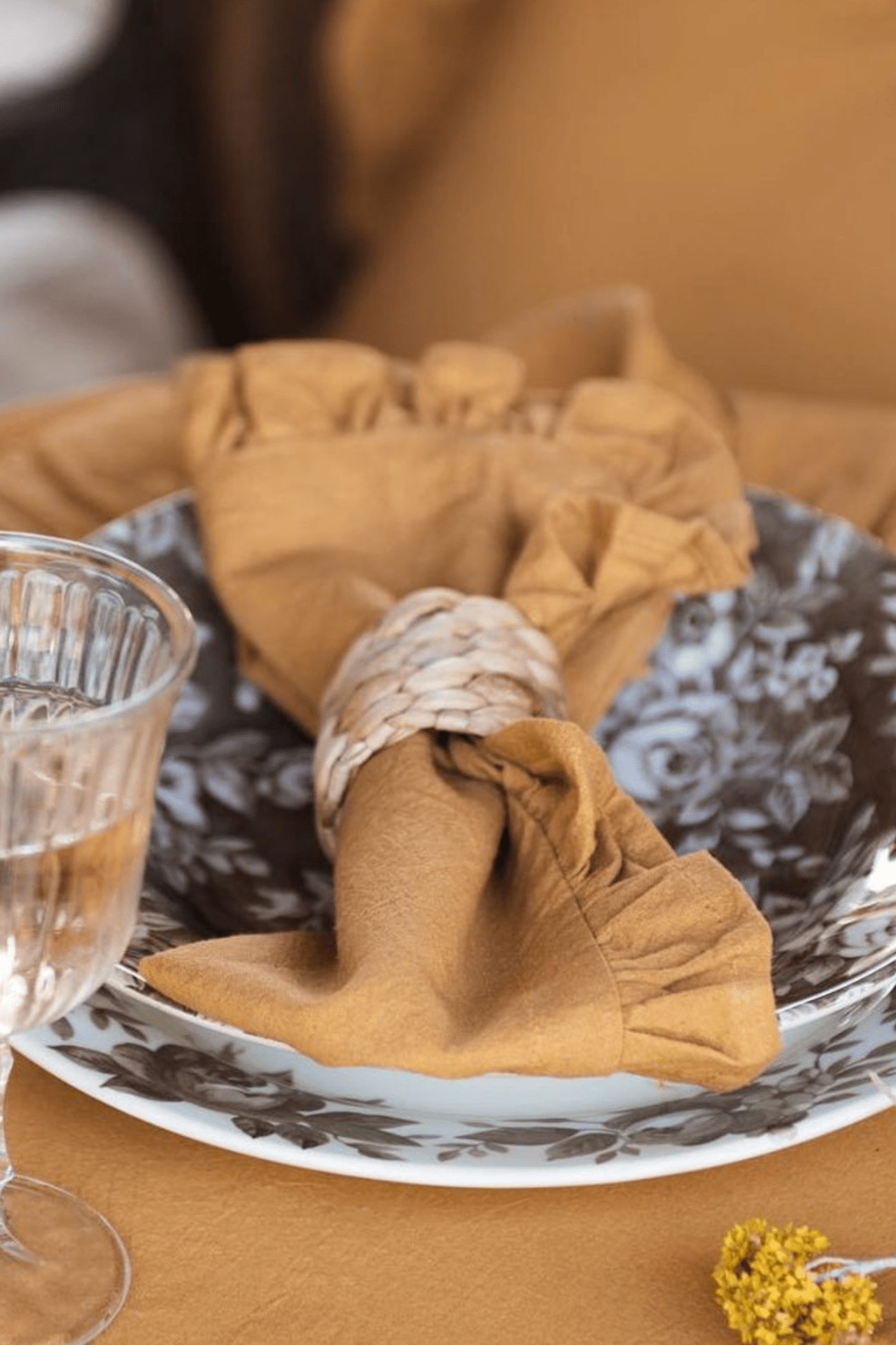 Blanc MariClo' Row Attitude Row Attitude - Portatovagliolo in sea grass intrecciato