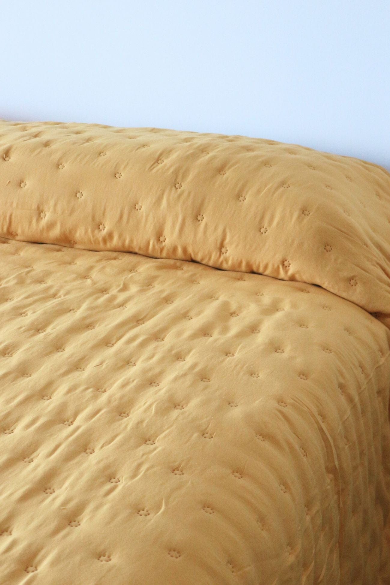 Blanc MariClo' Topazio Topazio - Topazio - Trapunta boutis in microfibra ocra - 2 dimensioni | Blanc MariClo'