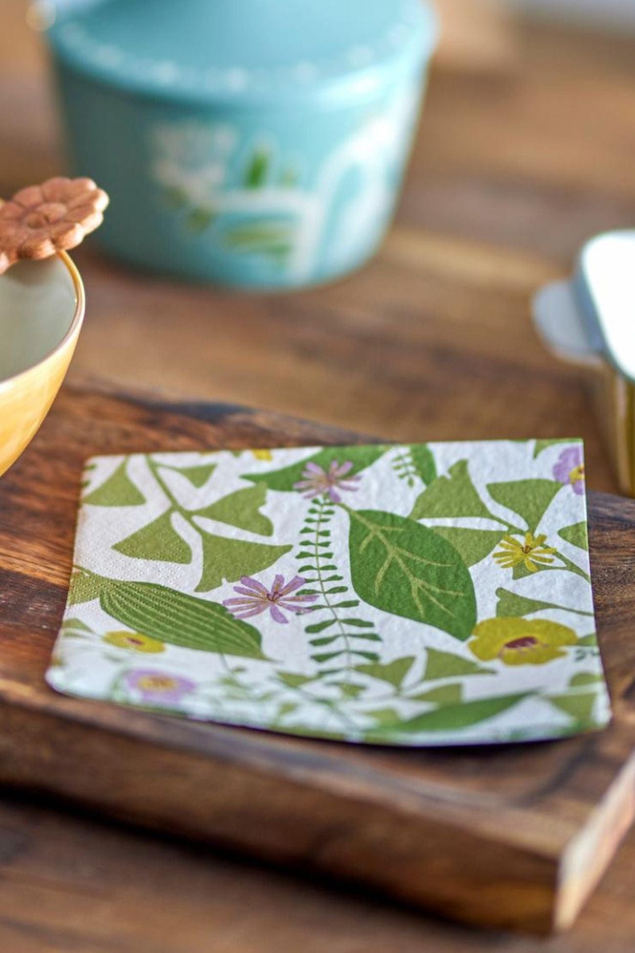 Bloomingville Camelie Camelie - Set di 20 tovaglioli in carta con motivo floreale | Bloomingville