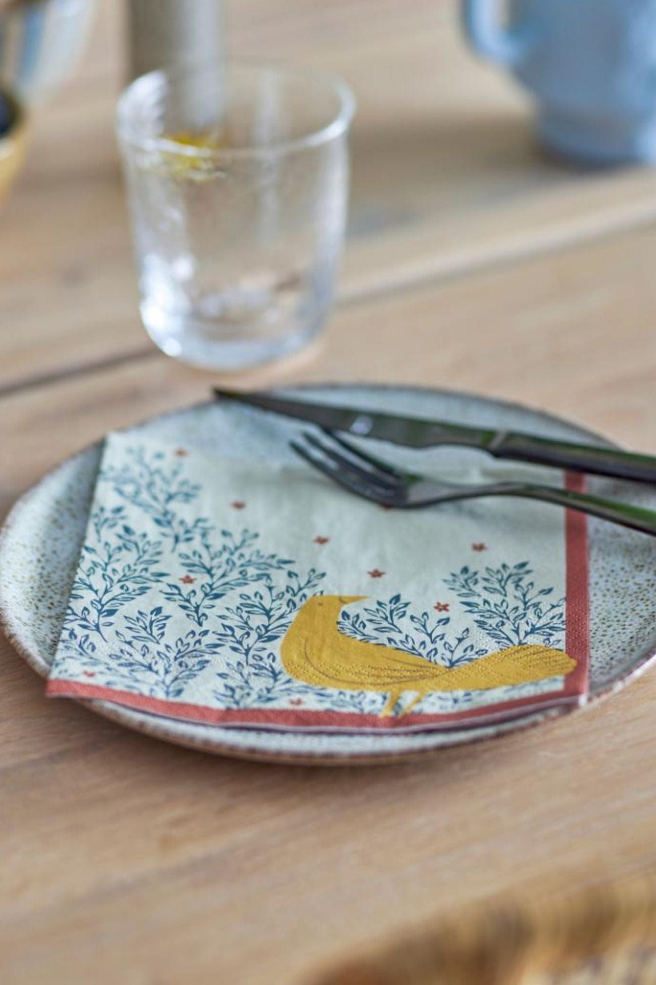 Bloomingville Hezha Hezha - Set di 20 tovaglioli in carta con motivo floreale | Bloomingville