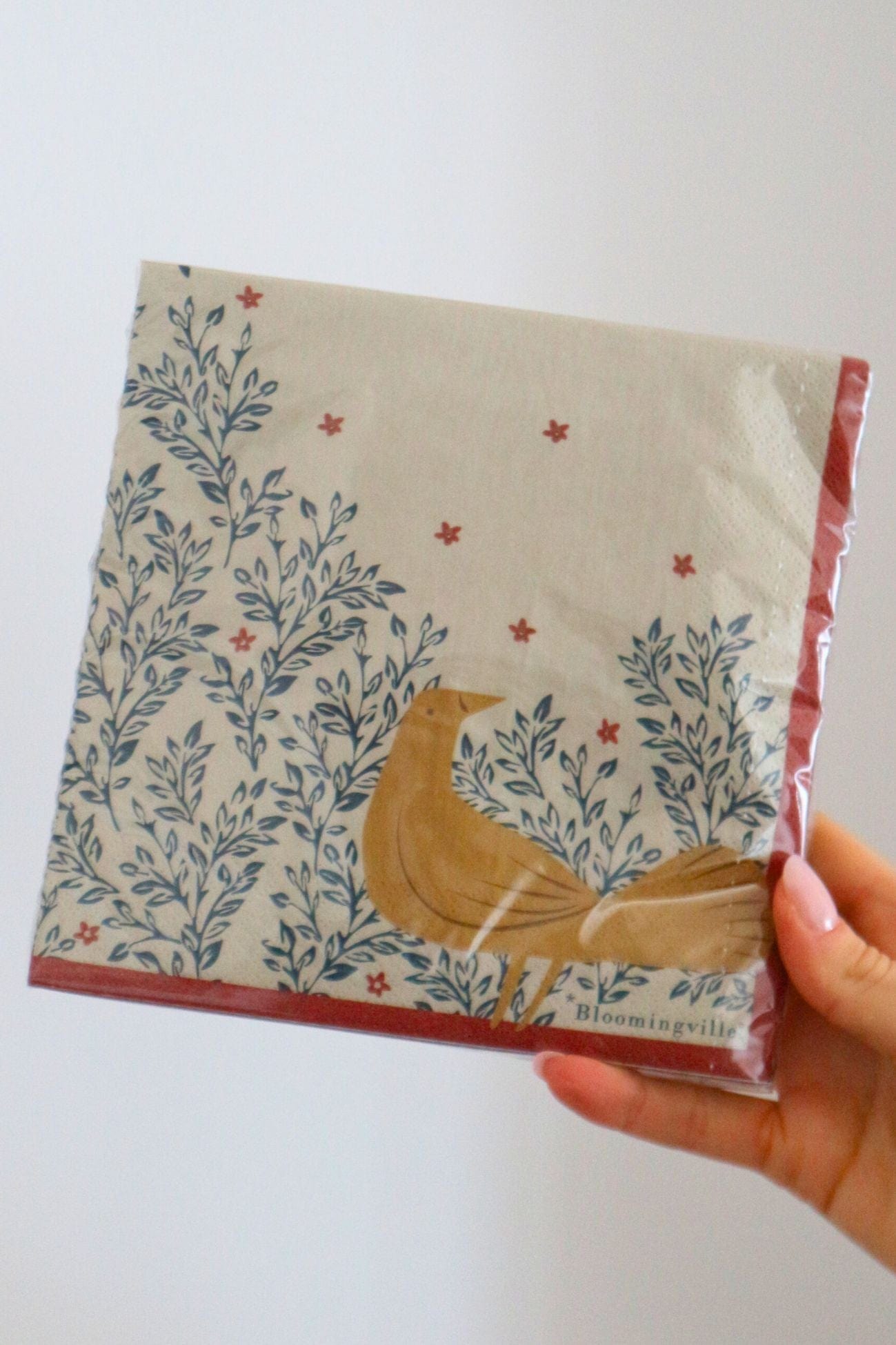 Bloomingville Hezha Hezha - Set di 20 tovaglioli in carta con motivo floreale | Bloomingville