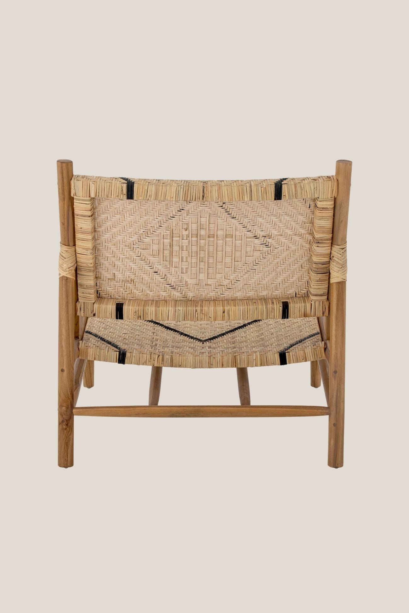 Bloomingville Lennox Lennox - Poltrona bassa in legno di teak e rattan | Bloomingville