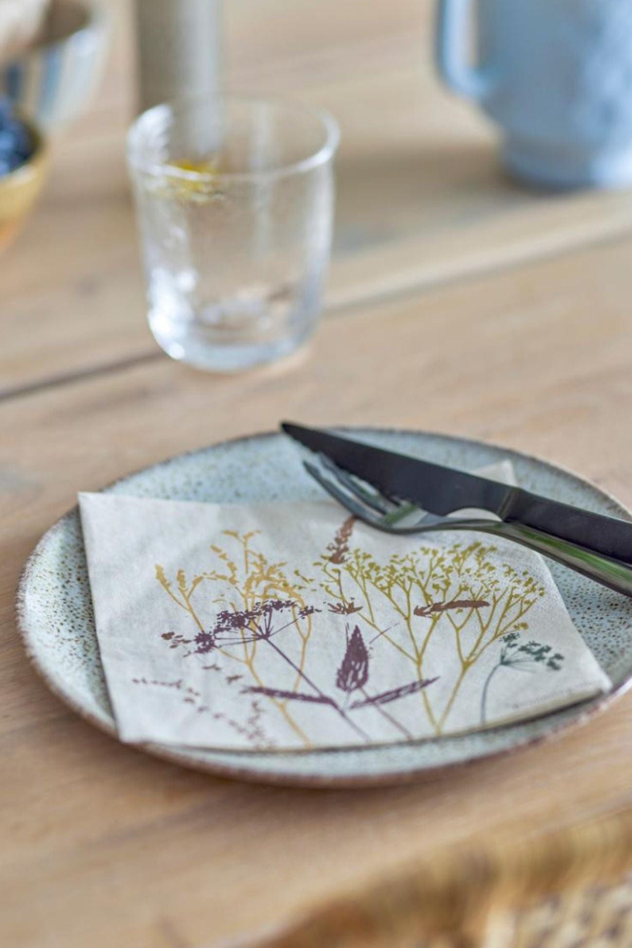 Bloomingville Sirri Sirri - Set di 20 tovaglioli in carta con motivo floreale | Bloomingville