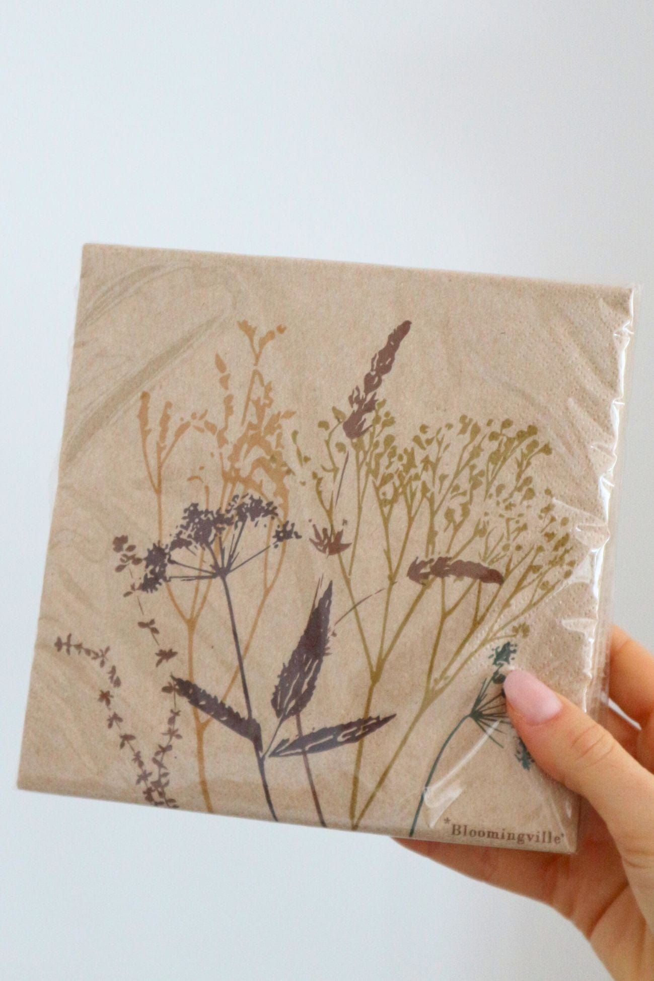 Bloomingville Sirri Sirri - Set di 20 tovaglioli in carta con motivo floreale | Bloomingville