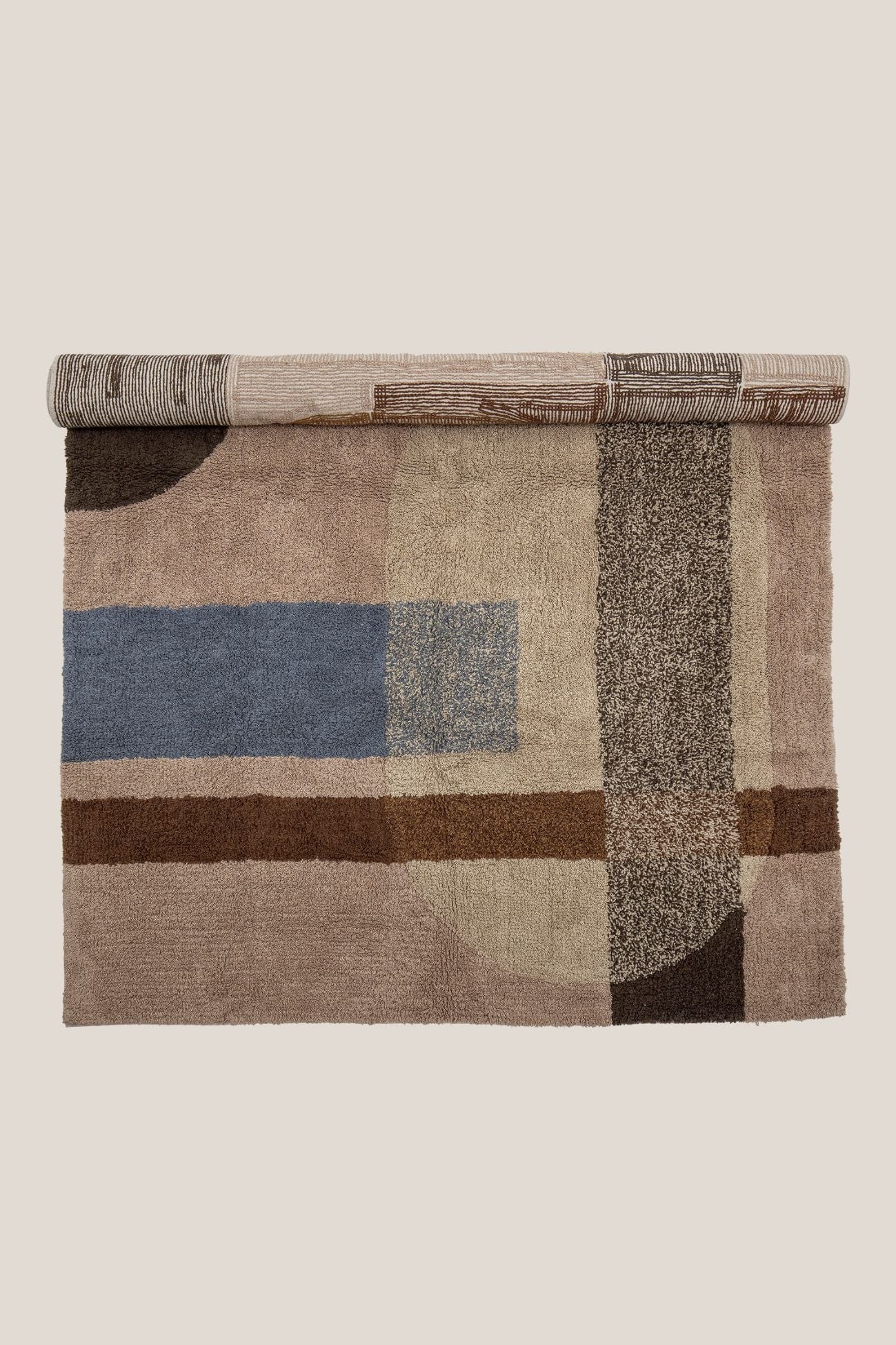 Bloomingville Zofia Zofia - Tappeto rettangolare in cotone marrone | Bloomingville