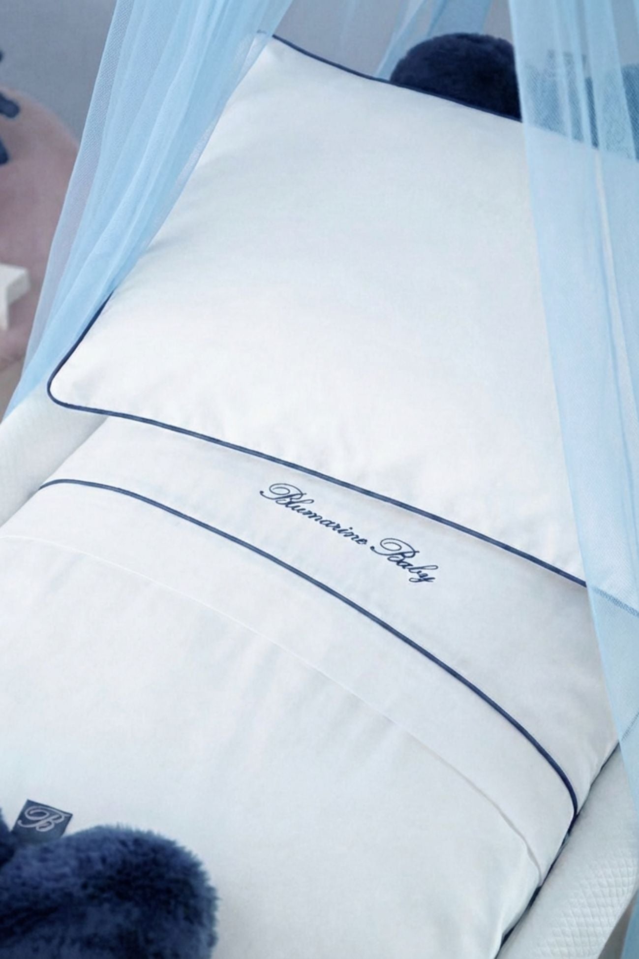 Baby Blu Copripiumino Culla var19 Blu