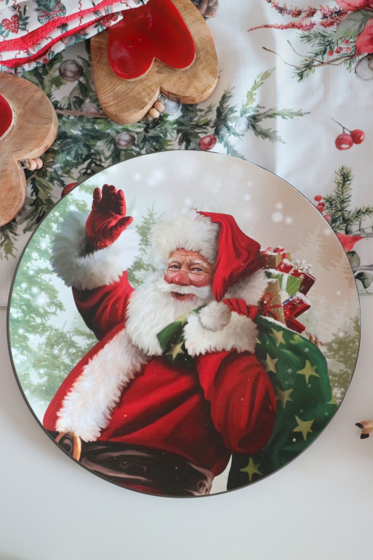 Nikola Sottopiatto natalizio con Babbo Natale Clayre Eef