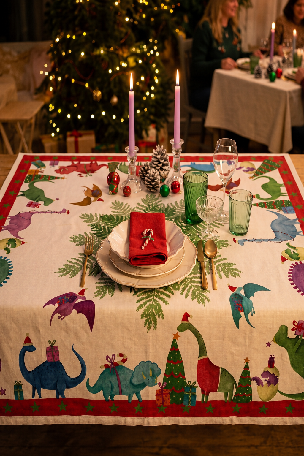 Jurassic Xmas Centerpiece