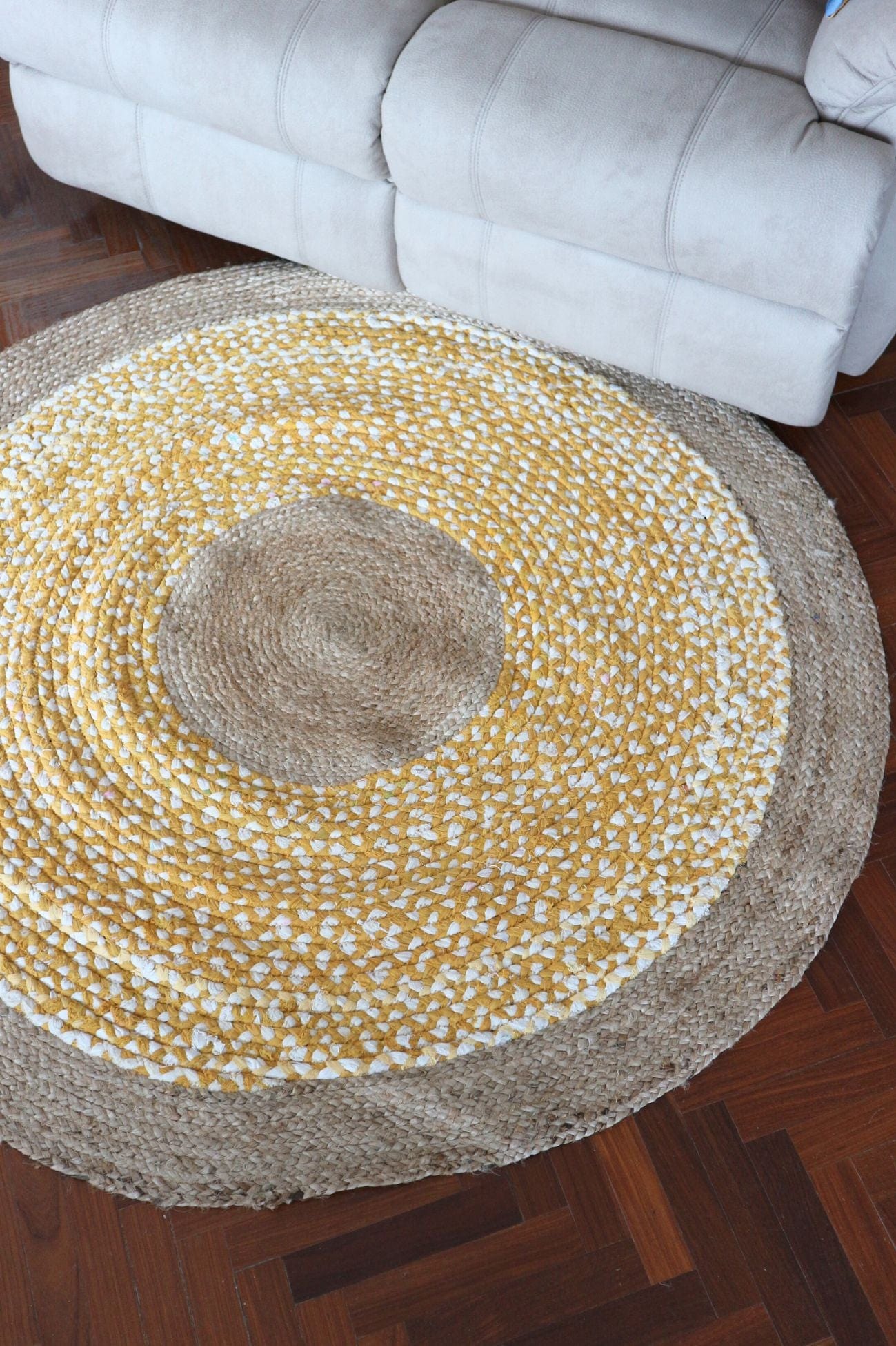 Item International Dalton Dalton - Tappeto tondo in juta e cotone 148cm | Item International