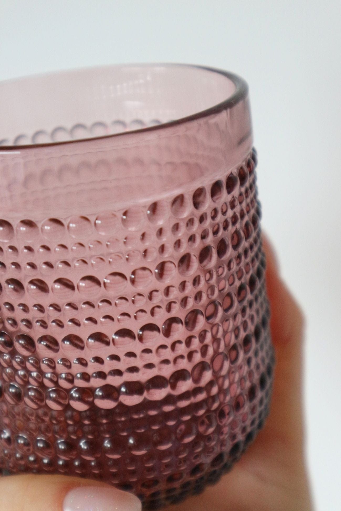 Item International Ermes Ermes - Bicchiere di vetro rosa 240ml | Item International