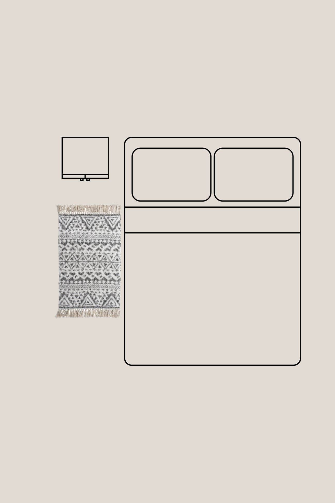 Item International Esme Esme - Tappetino in cotone in stile boho 80x50 | Item International