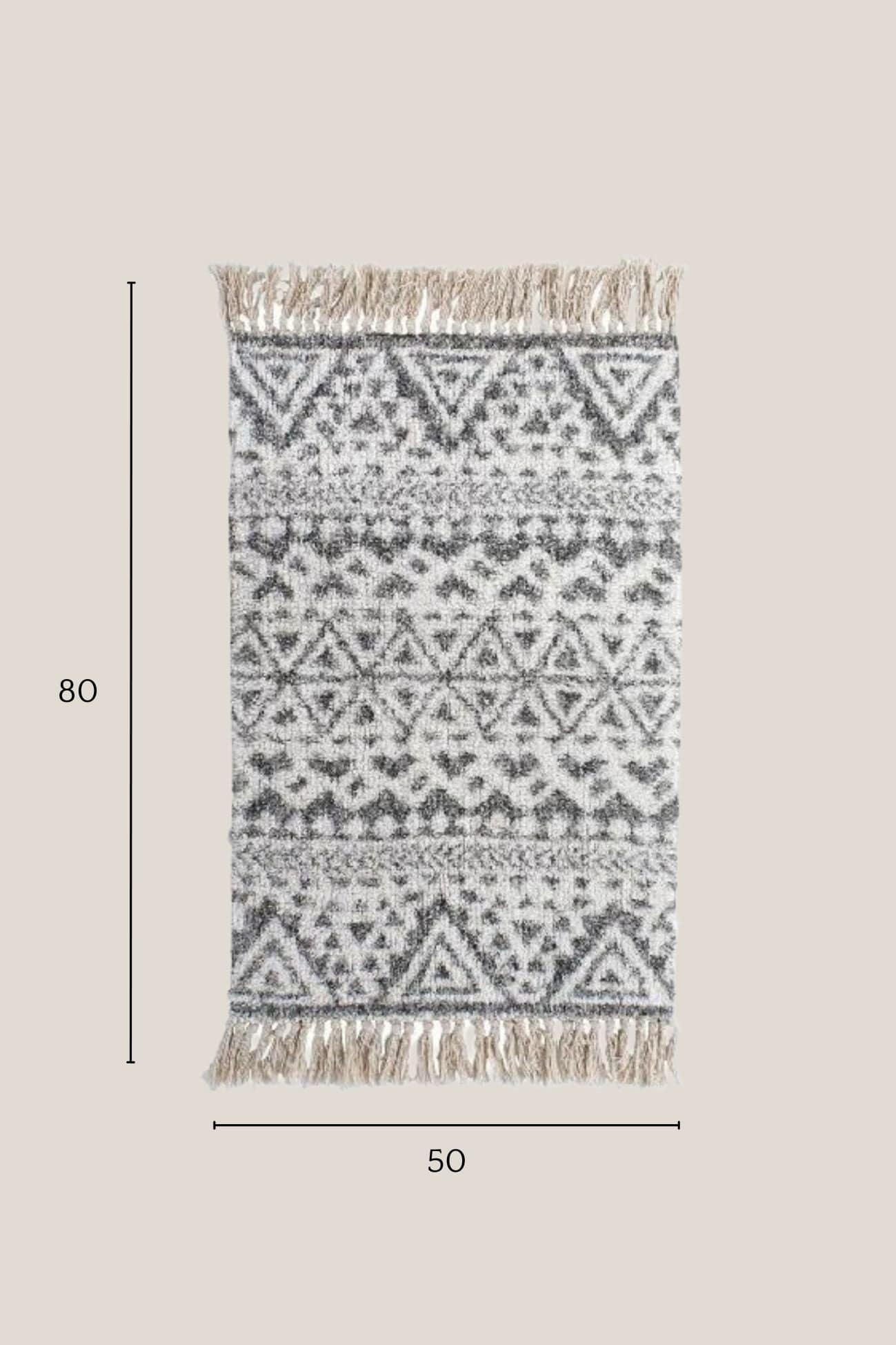 Item International Esme Esme - Tappetino in cotone in stile boho 80x50 | Item International