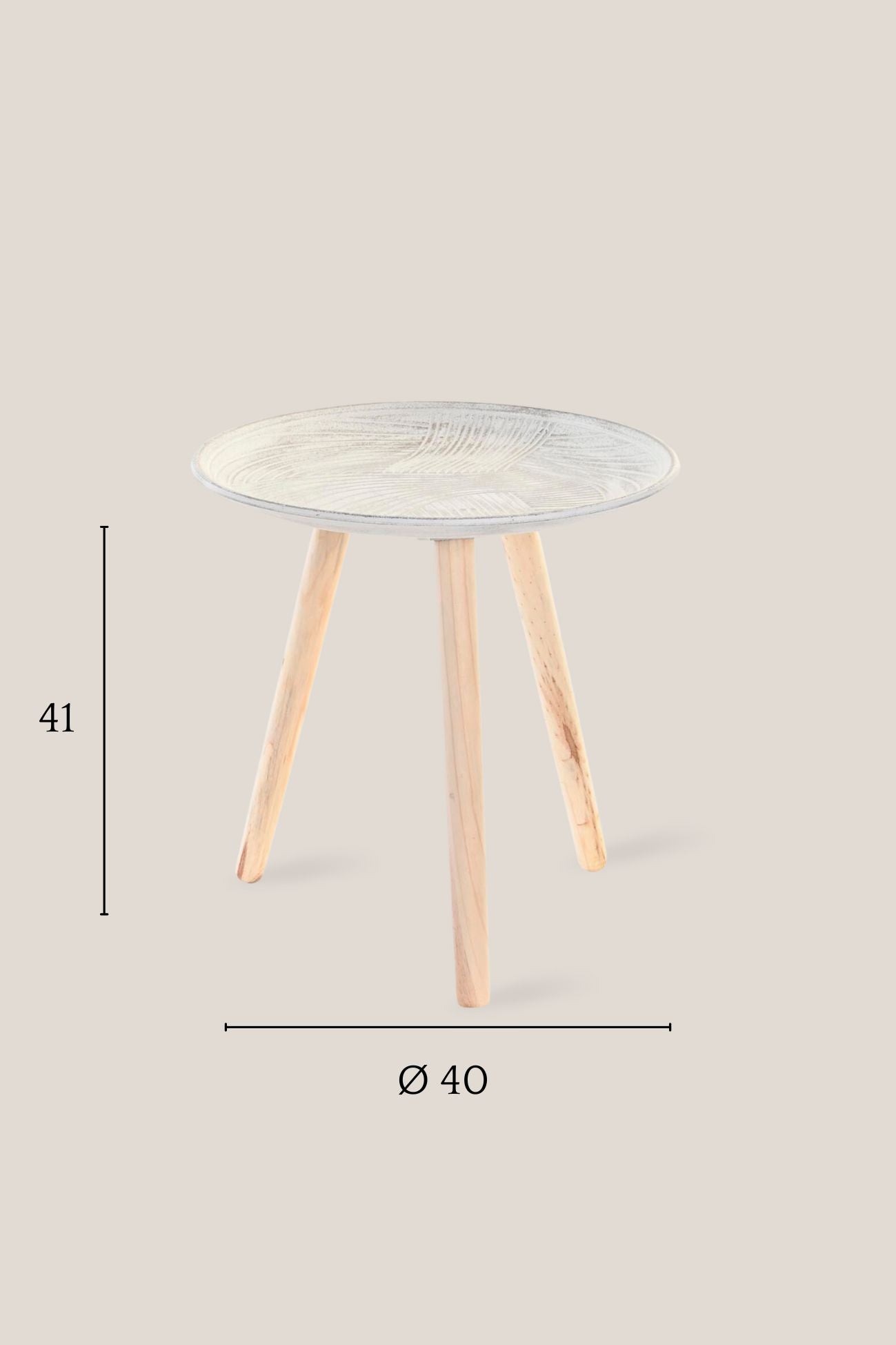 Item International Hilda Hilda - Tavolino treppiedi in legno di pino | Item International