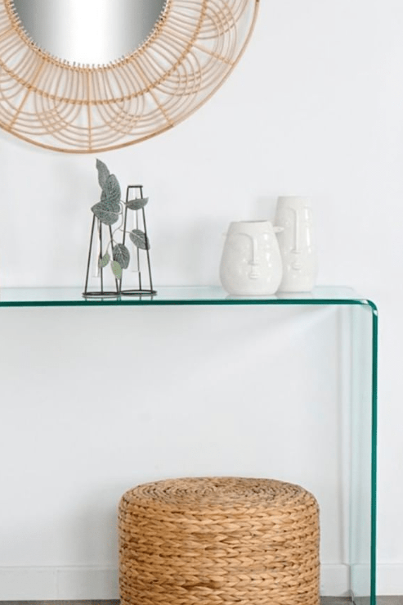 Item International Pinco Panco Vaso in porcellana bianca con viso