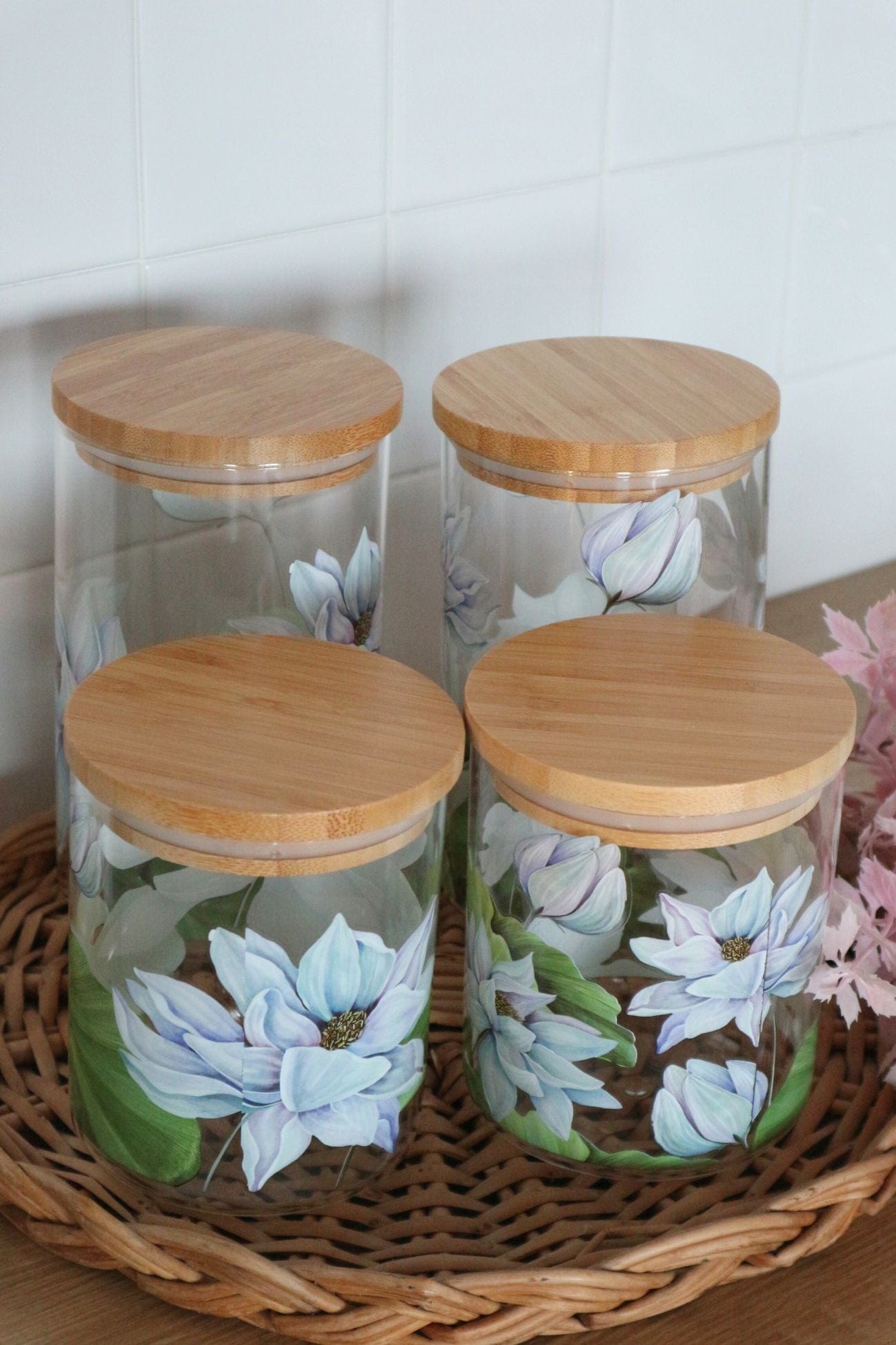 Item International Pitys Pitys - Barattolo in vetro borosilicato con ninfee | Item International
