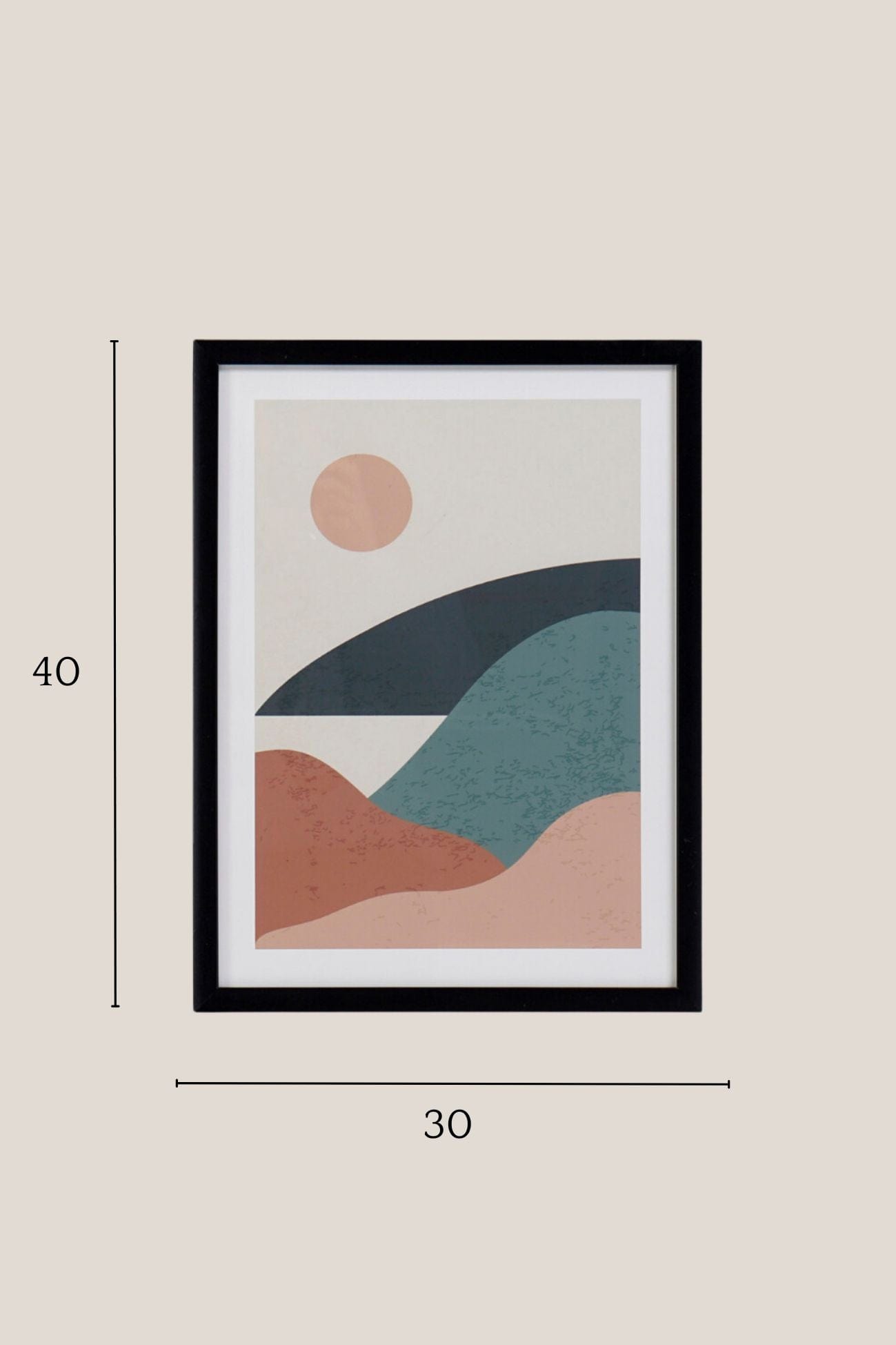 Item International Topìa Topìa - Stampa digitale incorniciata di paesaggi astratti | Item International