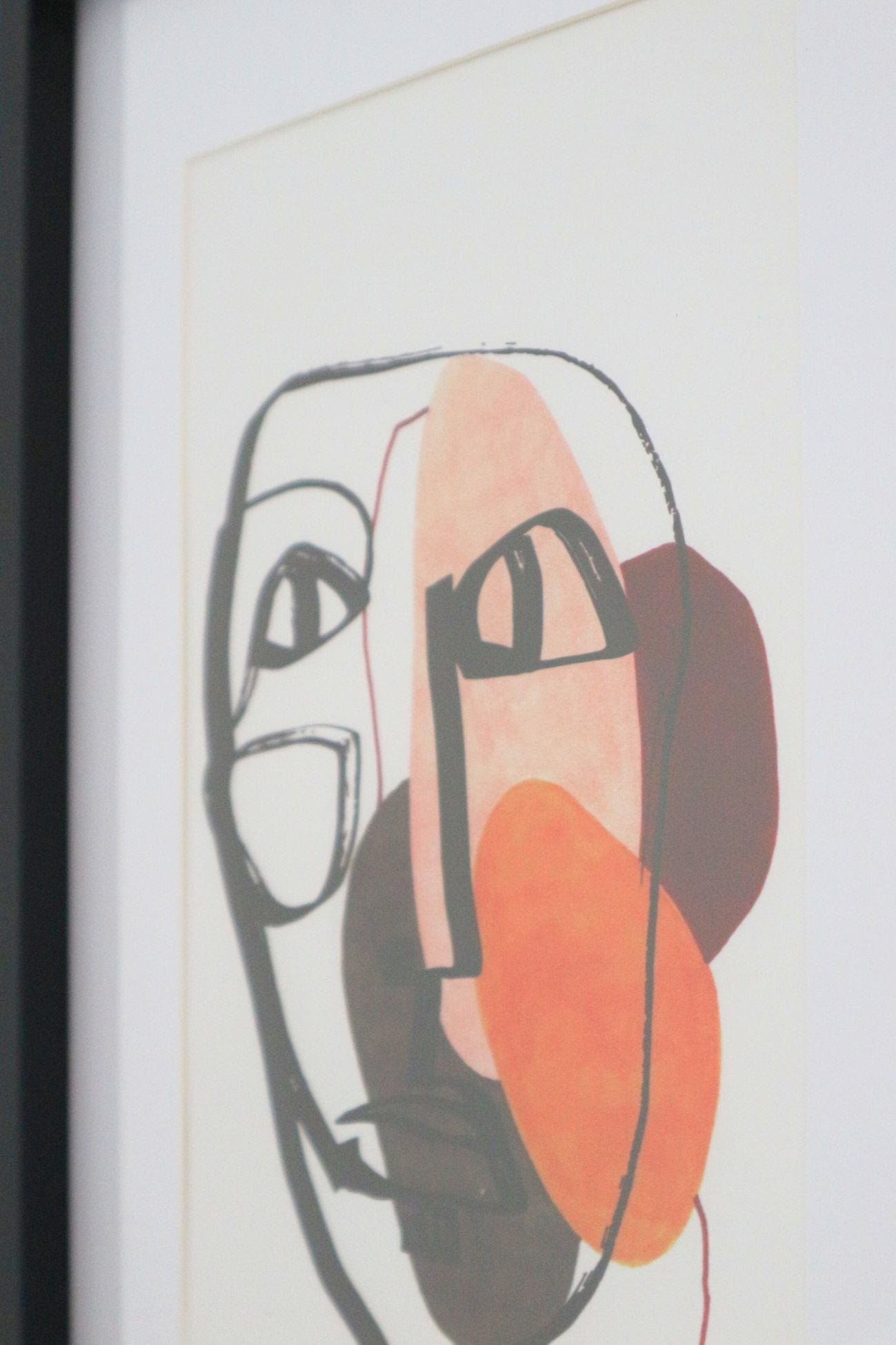 Item International Tya Tya - Stampa digitale incorniciata astratta con volto | Item International