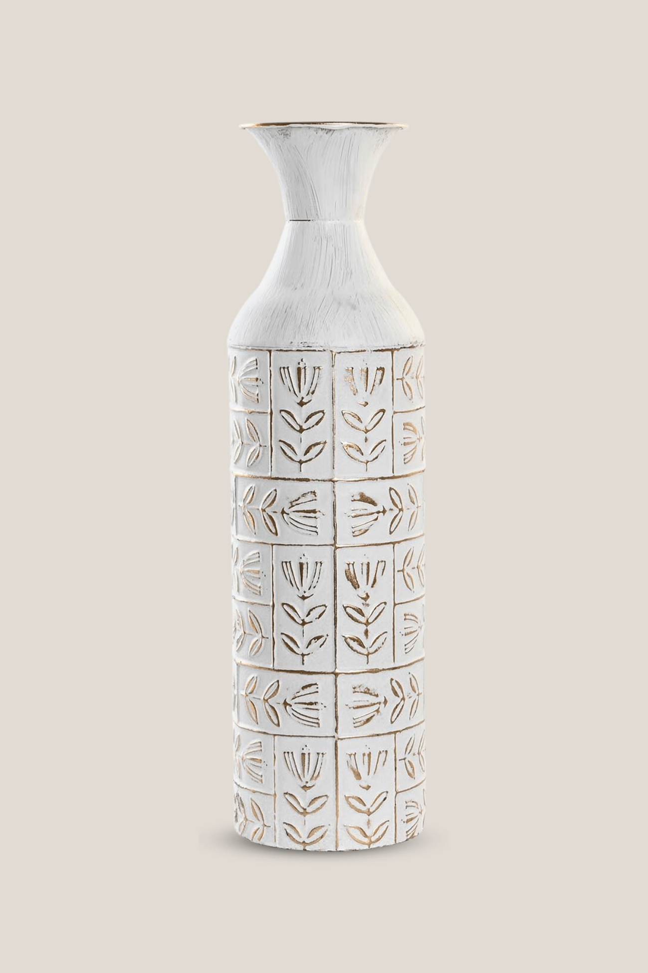 Item International Viha Vaso grande in metallo in stile boho