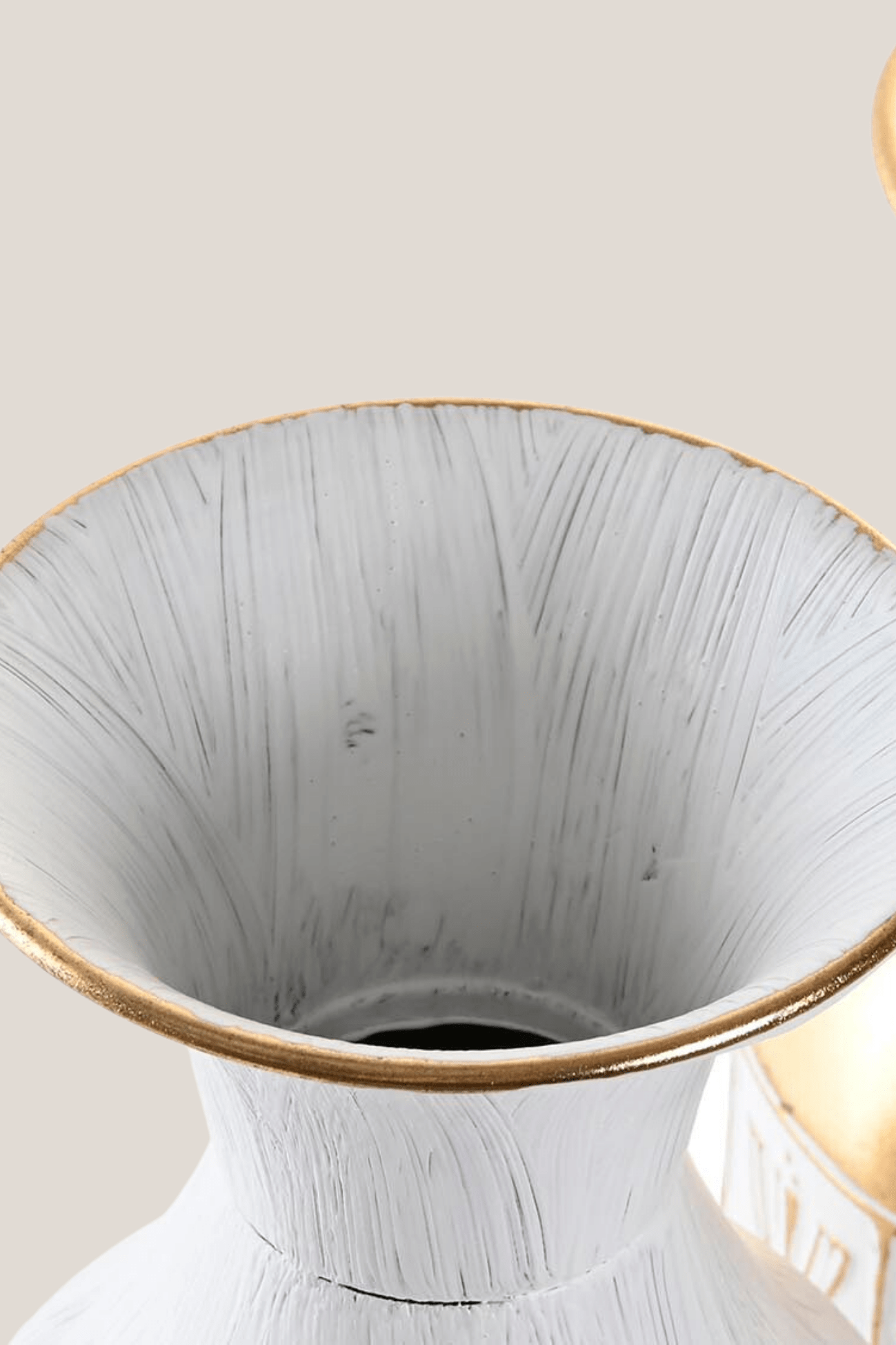 Item International Viha Vaso grande in metallo in stile boho