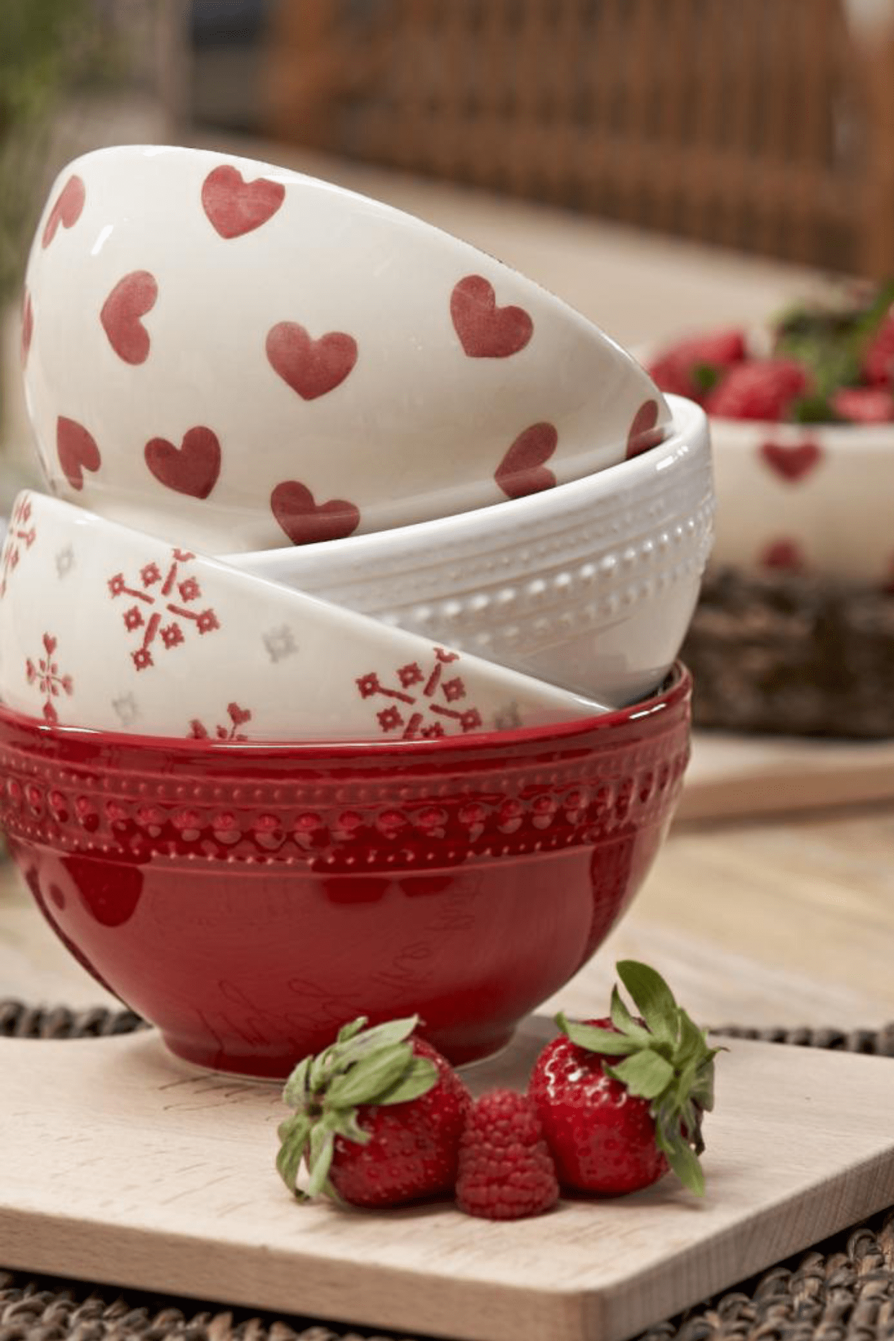 Luxe Lodge Jingle Bells Ciotola in ceramica bianca