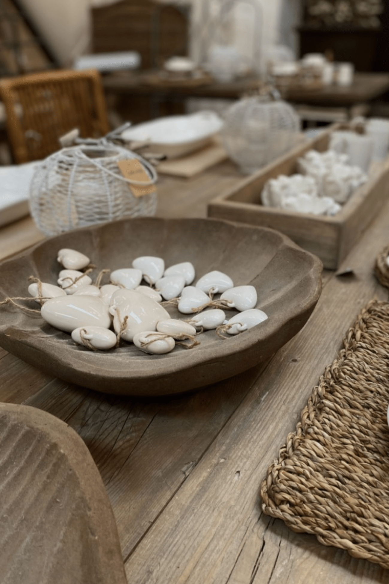 Luxe Lodge Love Ciondolo a cuore in ceramica verde