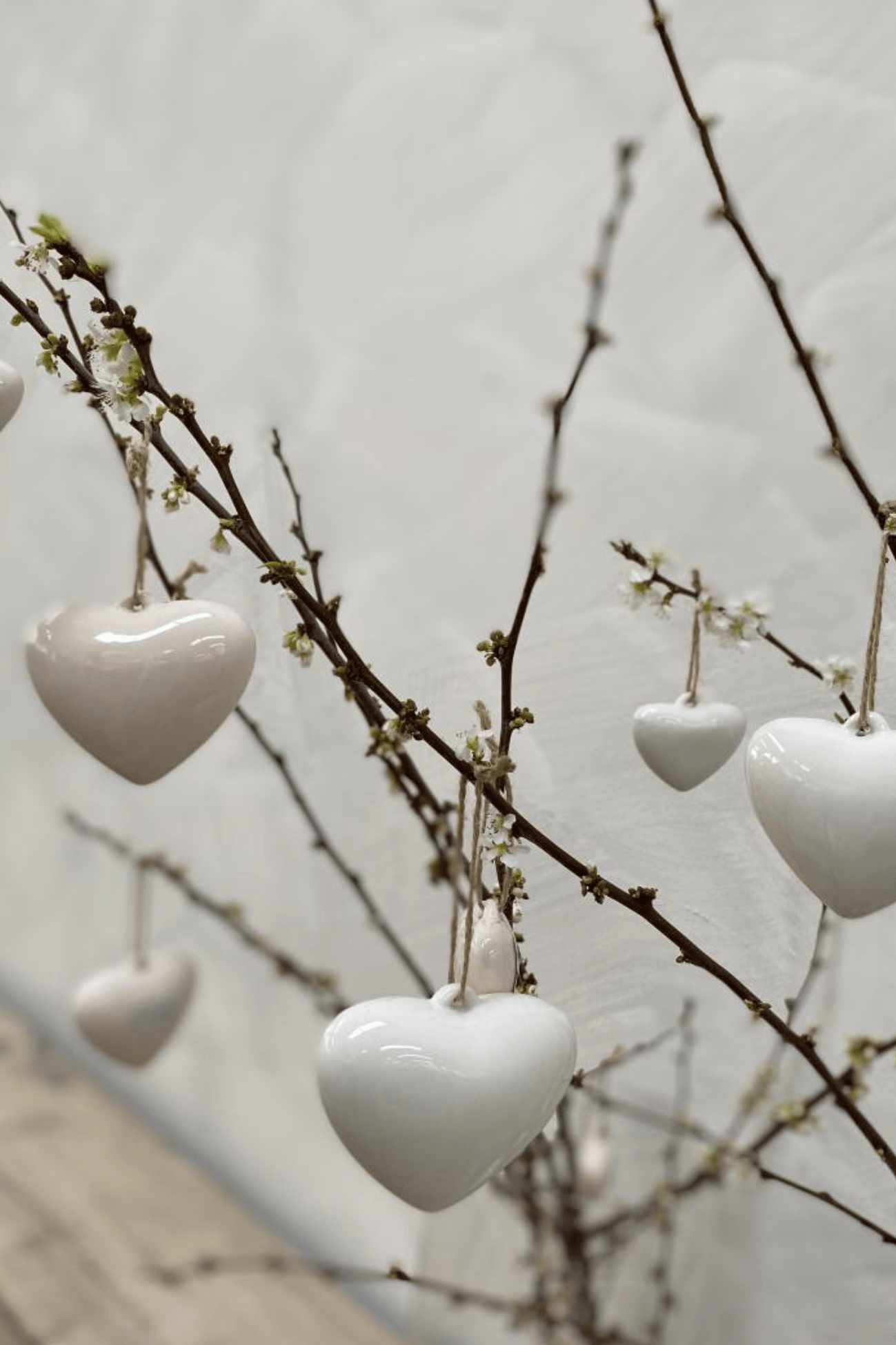 Luxe Lodge Love Ciondolo a cuore in ceramica verde