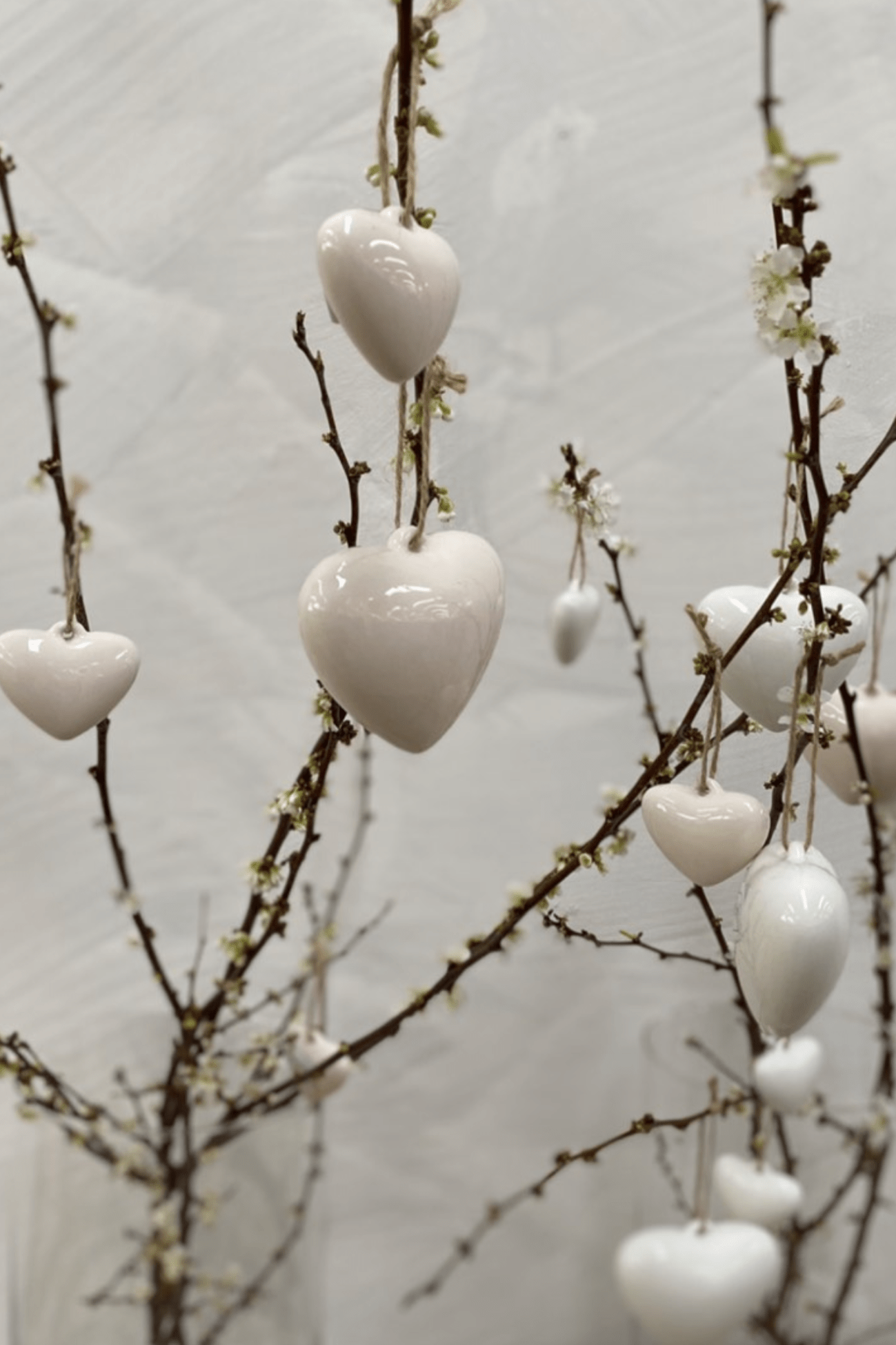 Luxe Lodge Love Ciondolo a cuore in ceramica verde