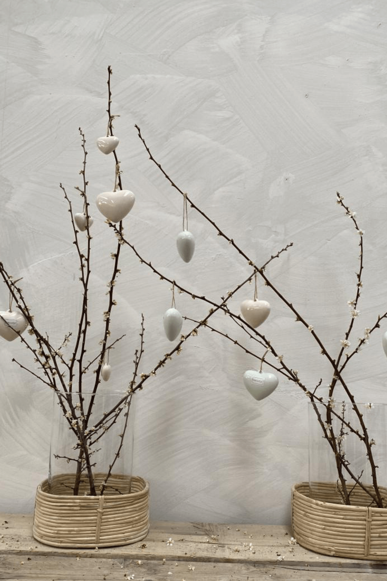 Luxe Lodge Love Ciondolo a cuore in ceramica verde