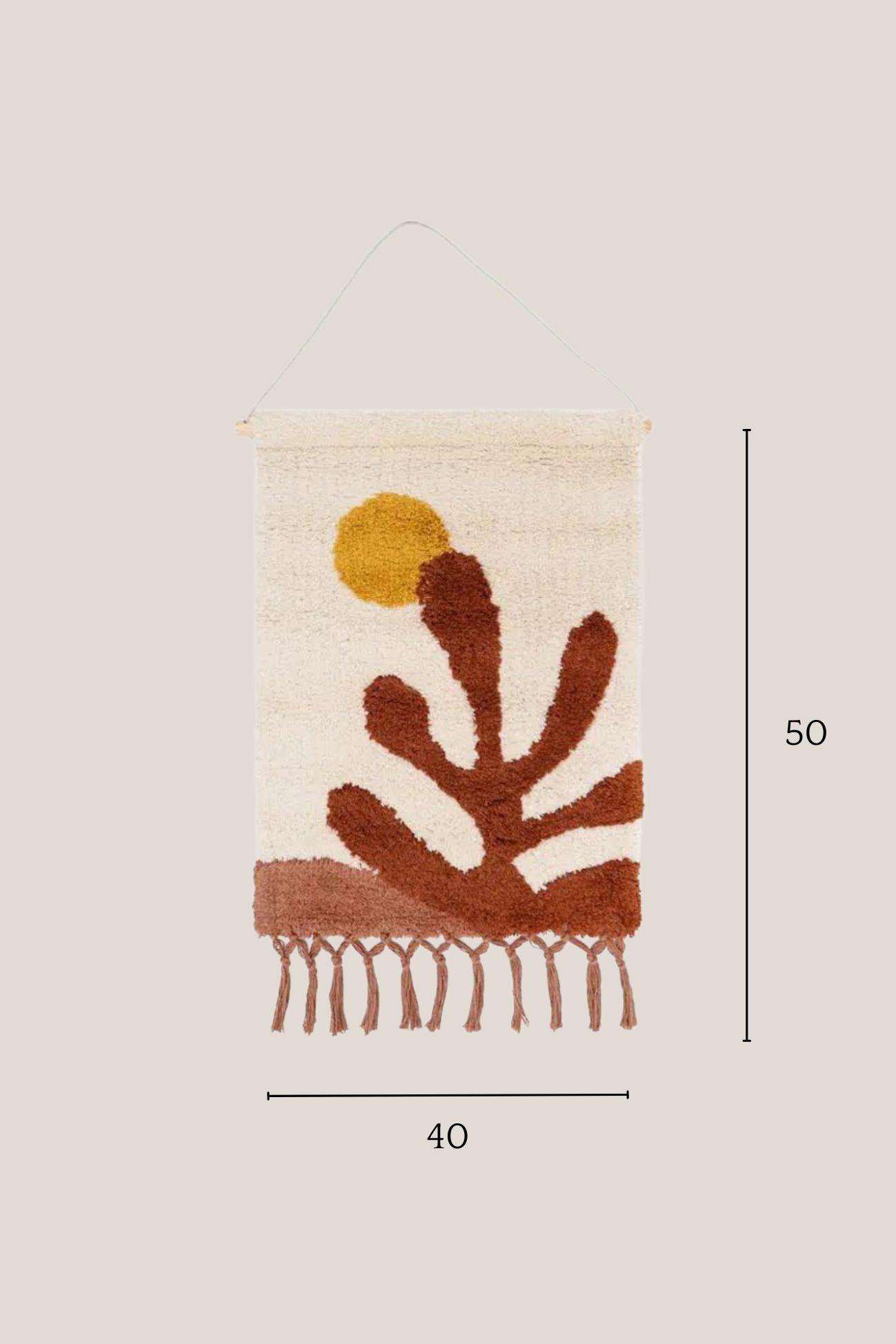 Nattiot Cacnea Cacnea - Decorazione da parete in cotone per camerette | Nattiot
