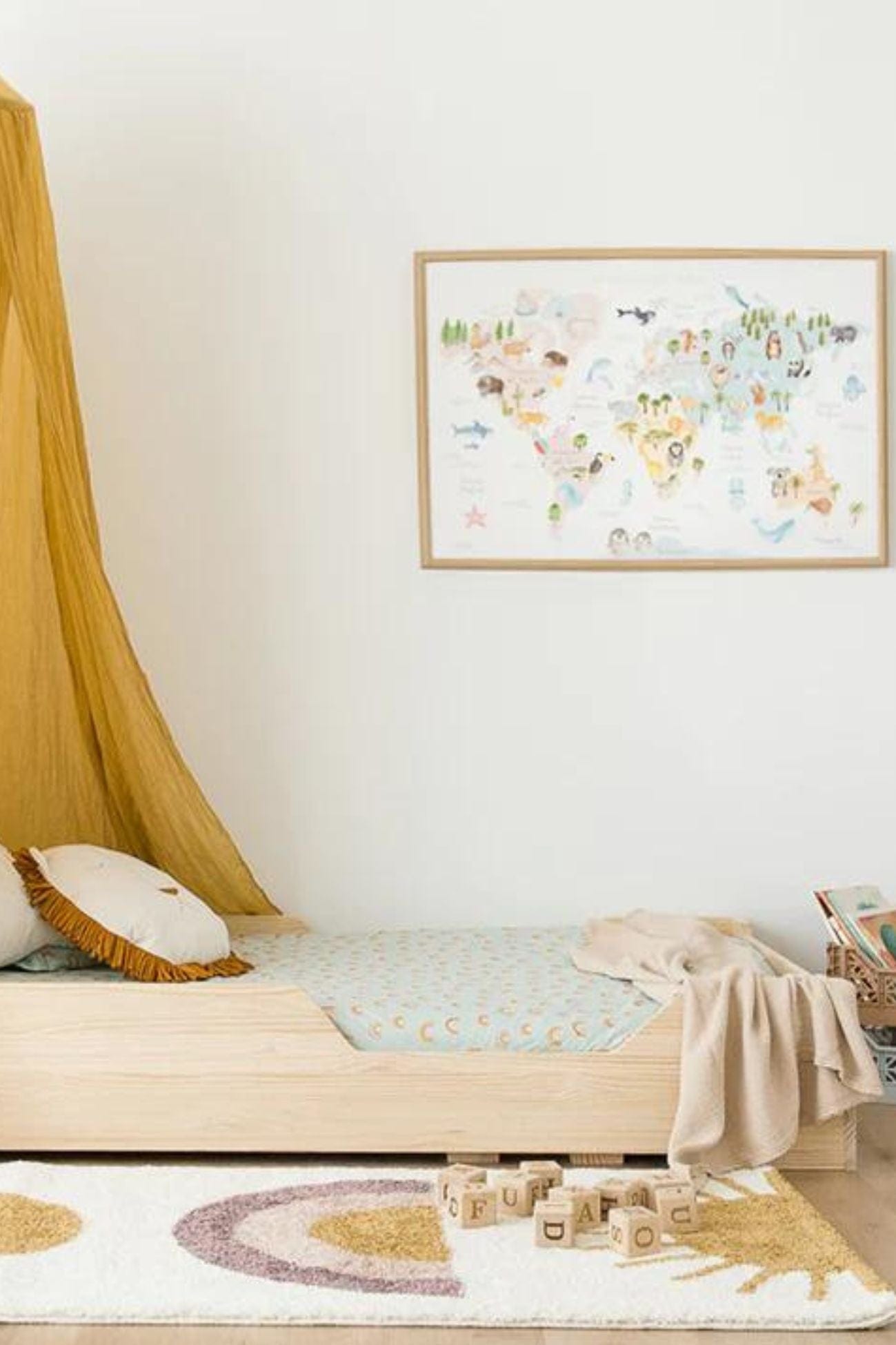 Nattiot Rainbow Rainbow - Tappeto rettangolare con fantasia arcobaleno 150x80 | Nattiot