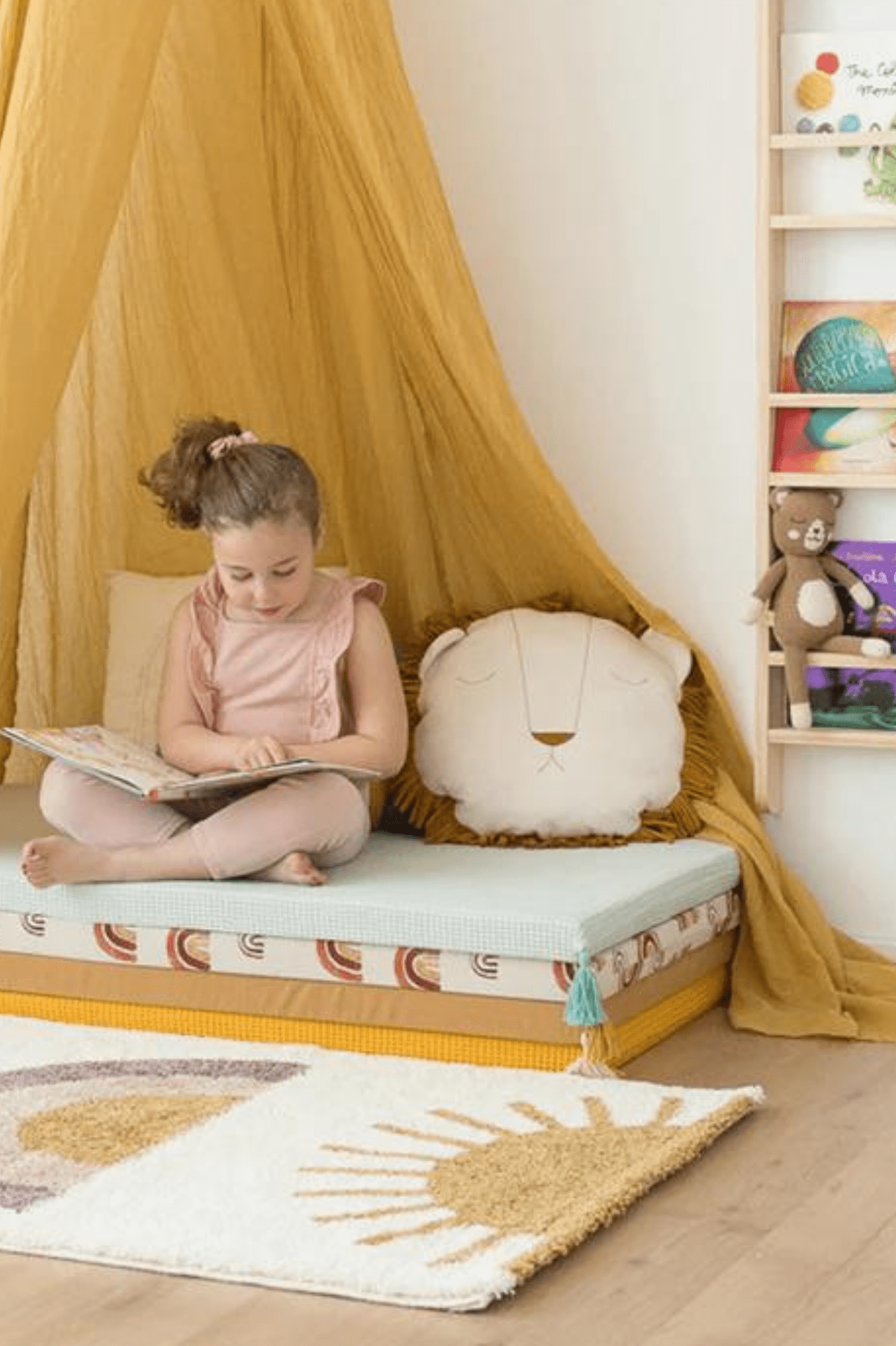 Nattiot Rainbow Tappeto rettangolare con fantasia arcobaleno 150x80