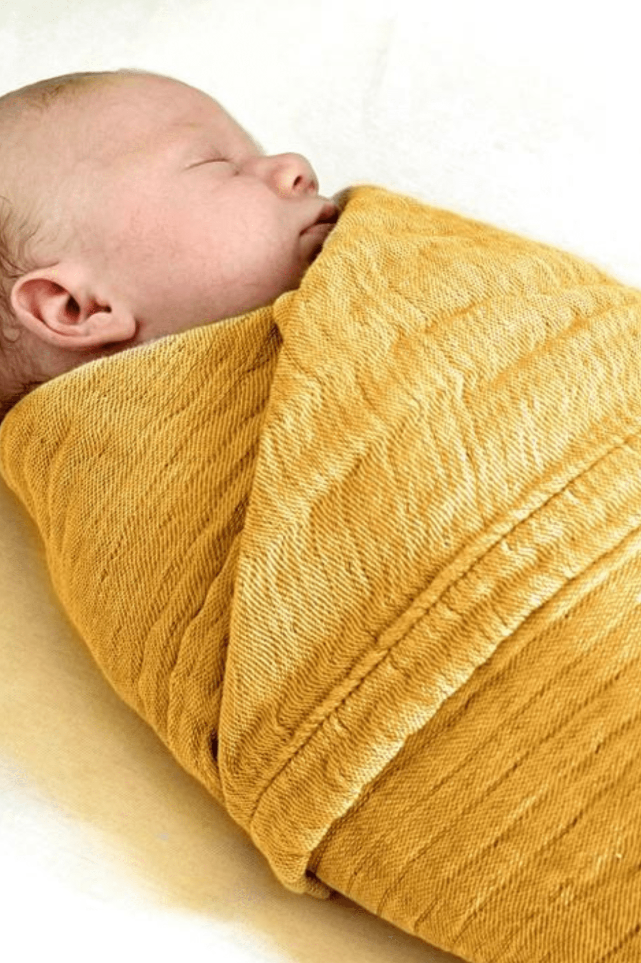 Nordic Coast Company Pluma Copertina in mussola per neonati gialla 80x80