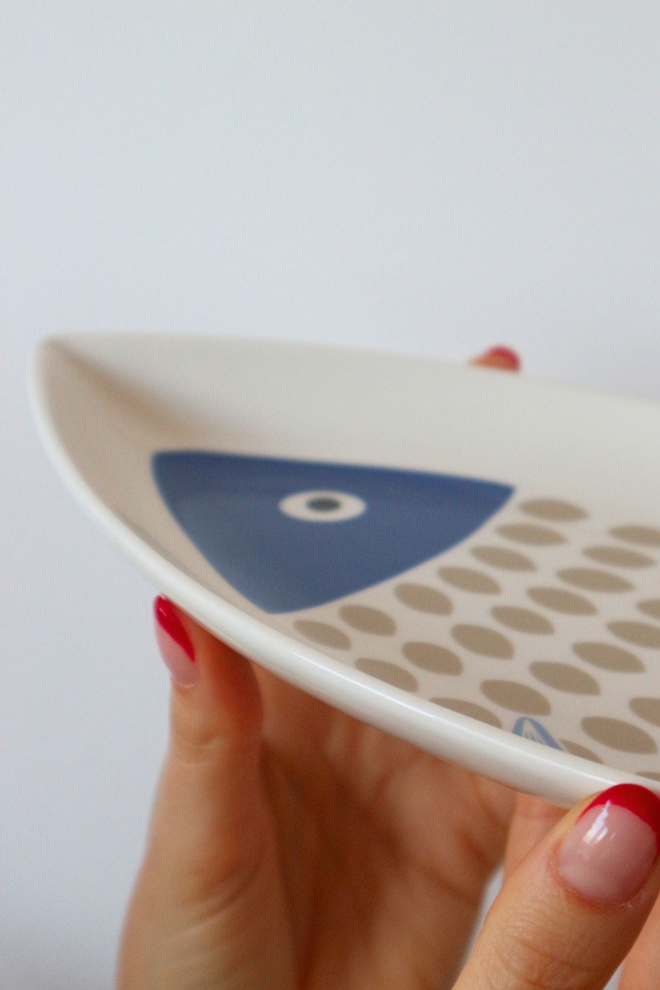 Nuvole di Stoffa Glauco Glauco - Vassoio da aperitivo a forma di pesce in stile marinaro | Nuvole di Stoffa