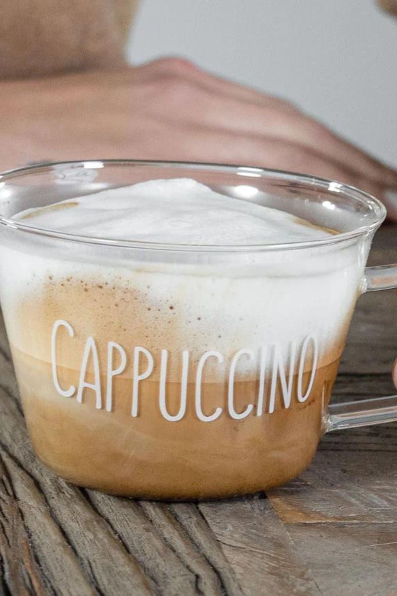 Simple Day Cappuccino Cappuccino - Set di 2 tazze per cappuccino in vetro | Simple Day