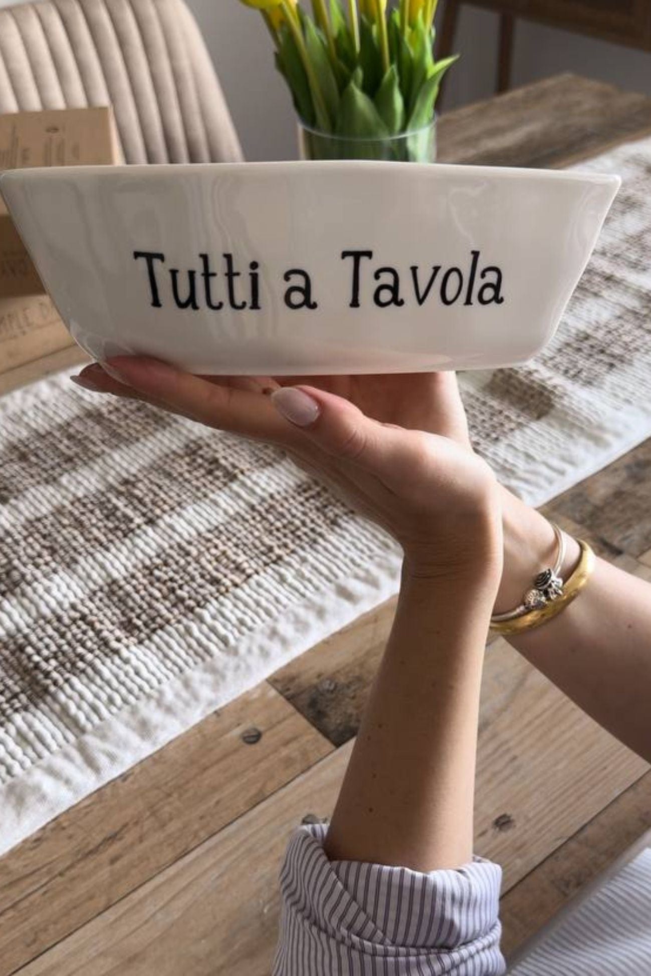 Simple Day Tutti A Tavola Tutti A Tavola - Set di 2 piatti piani in ceramica 27 cm | Simple Day