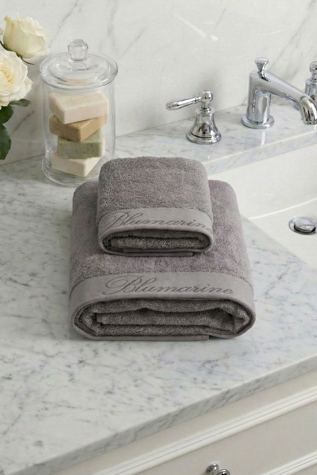 Spa Coppia Asciugamani Silver