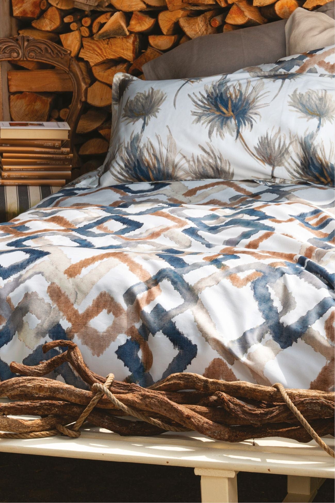 Tessitura Toscana Telerie Boulevard (copia) Boulevard - Boulevard - Completo letto matrimoniale con 2 federe 250×290 | Tessitura Toscana Telerie