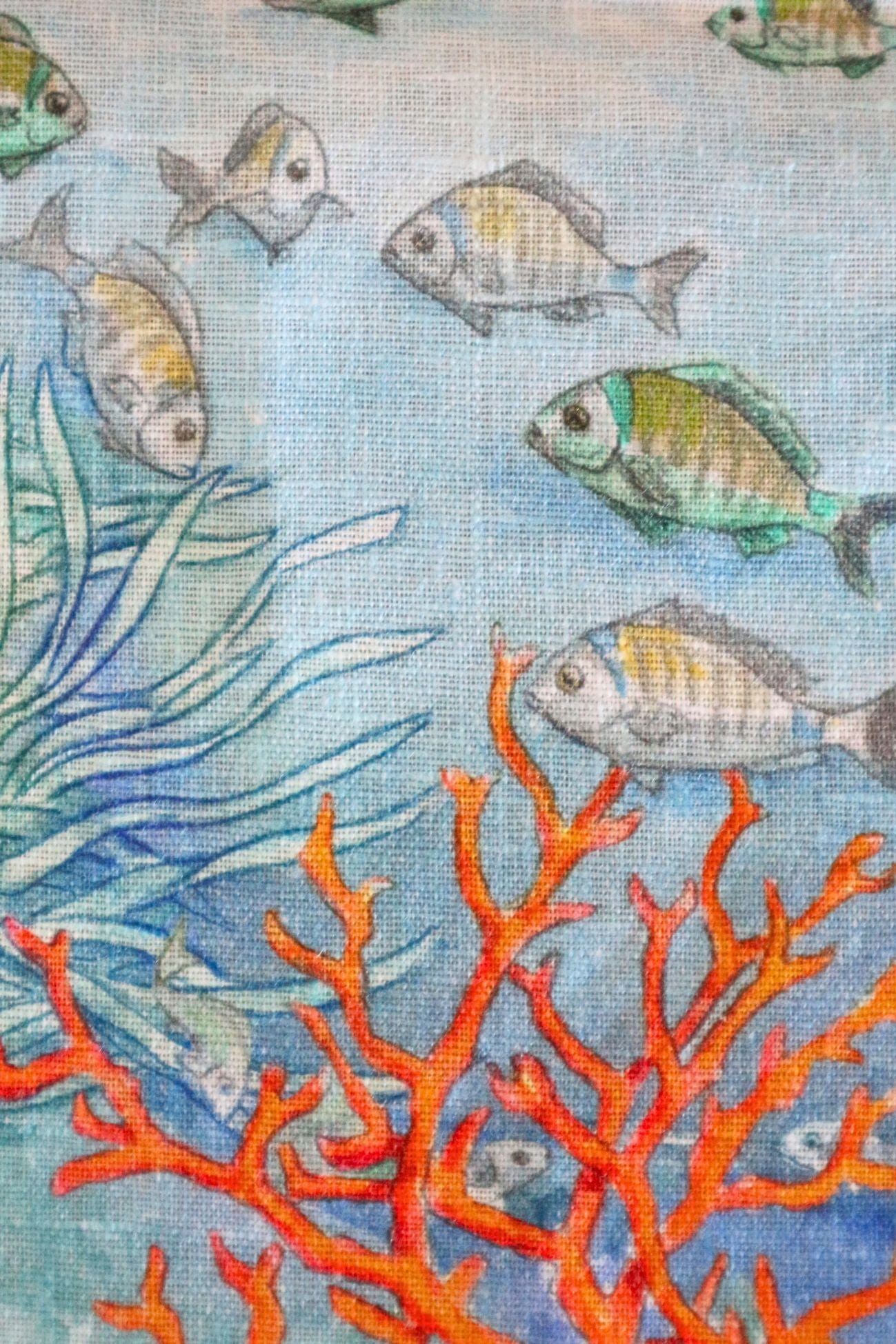 Tessitura Toscana Telerie Isuela Isuela - Canovaccio in puro lino con ambiente marino | Tessitura Toscana Telerie