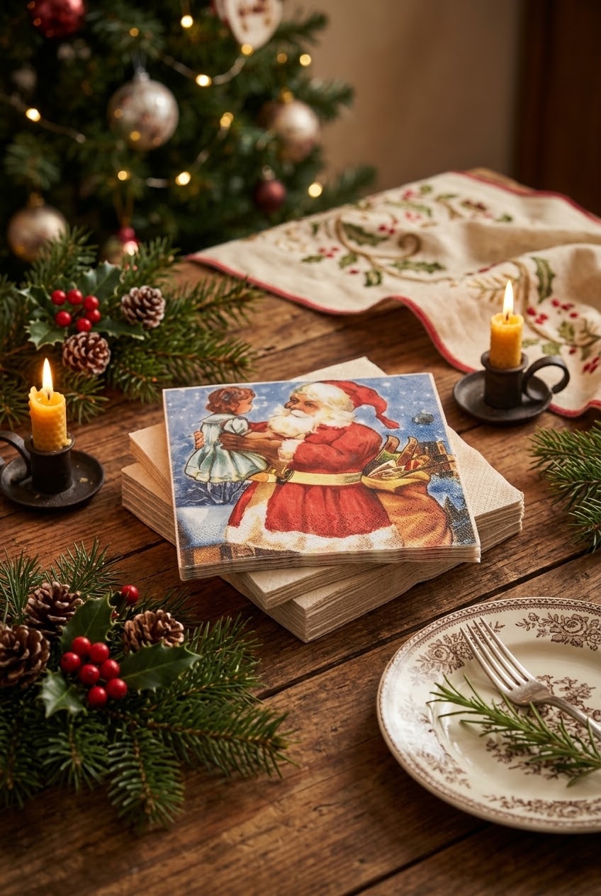Vintage Santa Tovaglioli in Carta