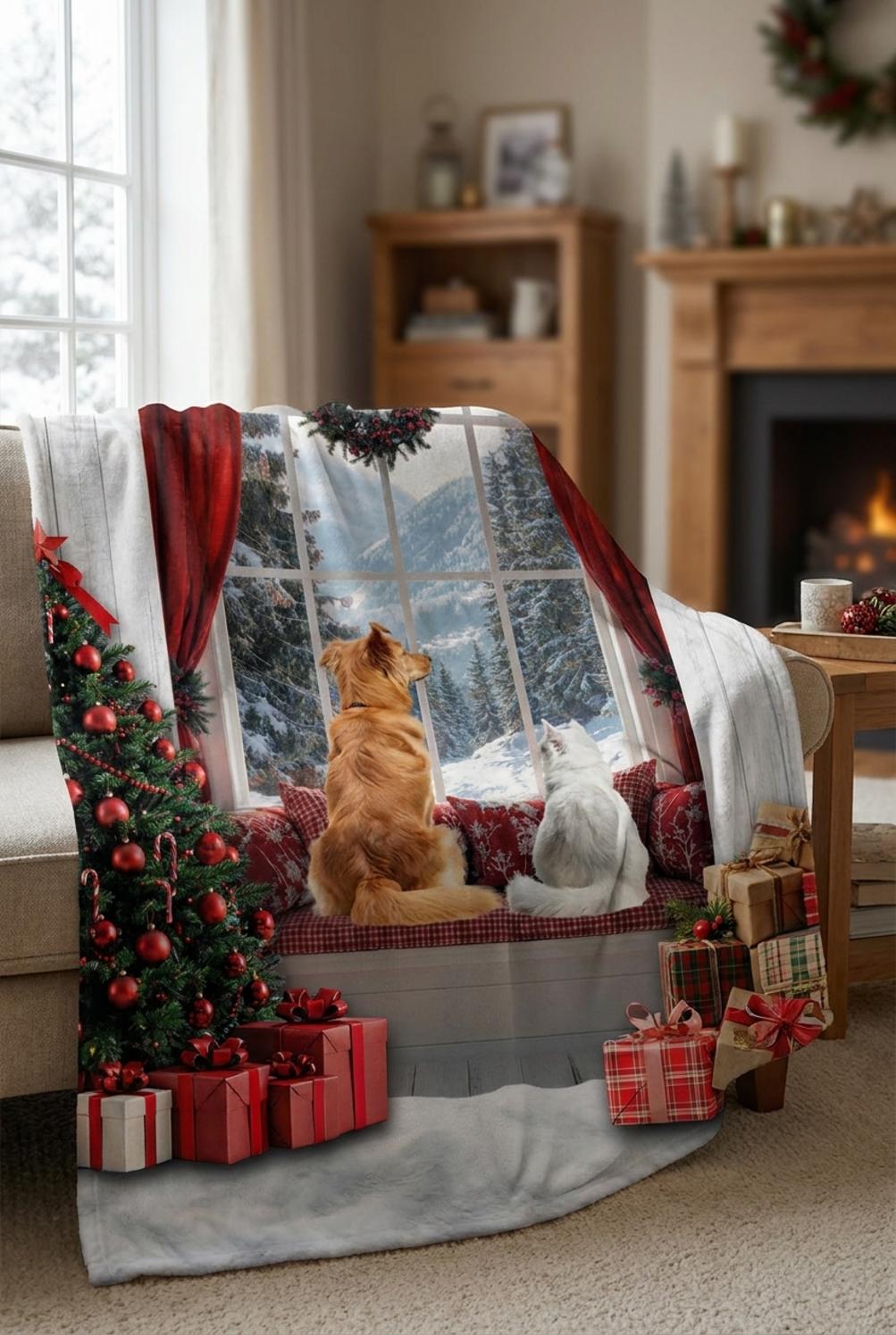 Sogno Polare Plaid Gatto Cane
