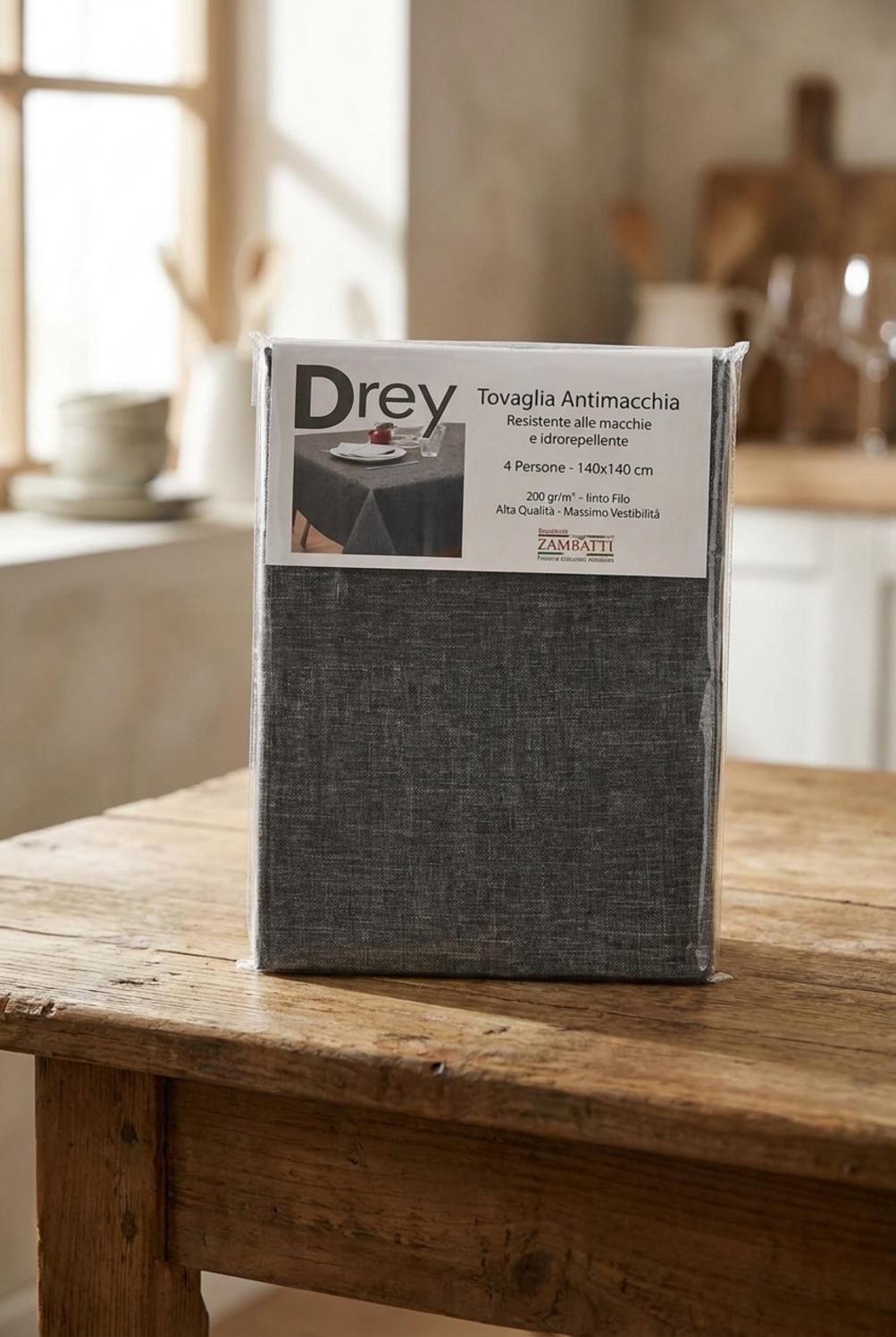 Drey Tovaglia Antimacchia Antracite