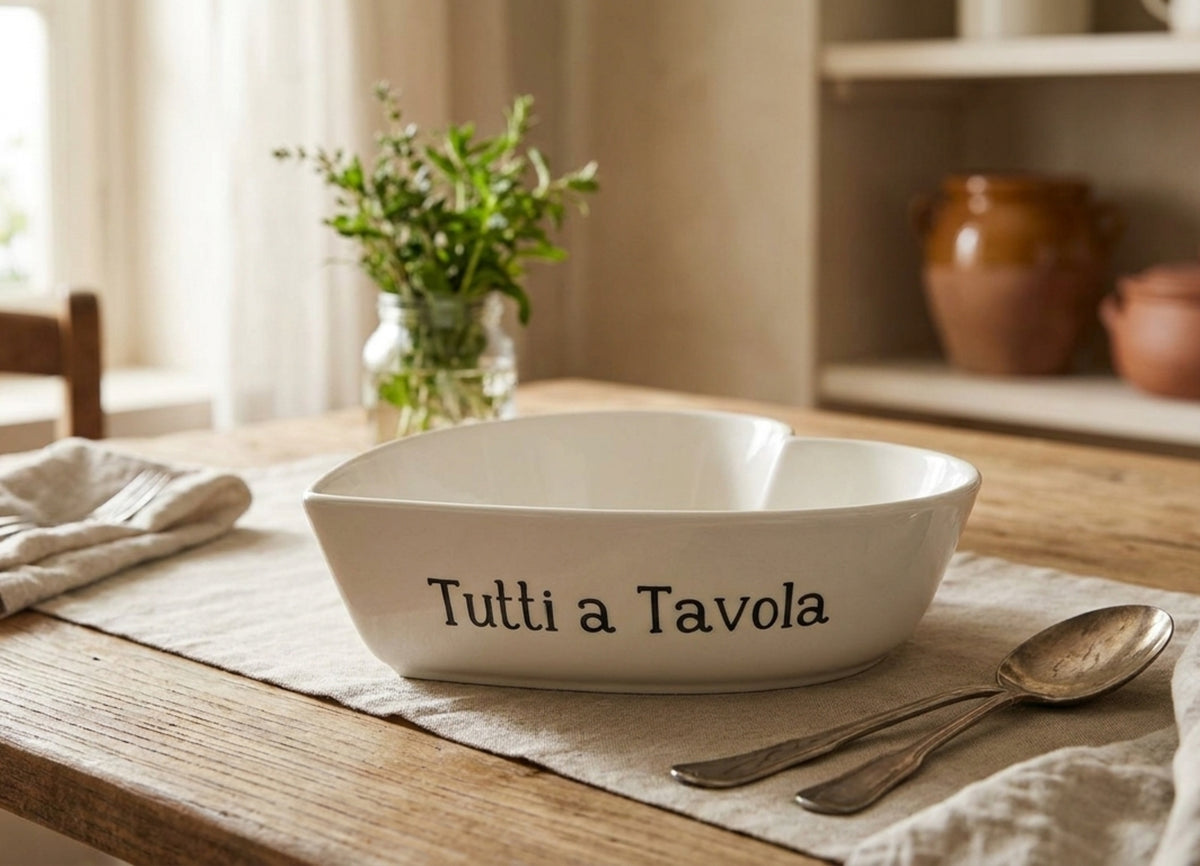 Tutti A Tavola Pirofila Bianco Tonda