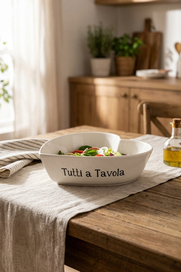 Tutti A Tavola Pirofila Bianco Tonda