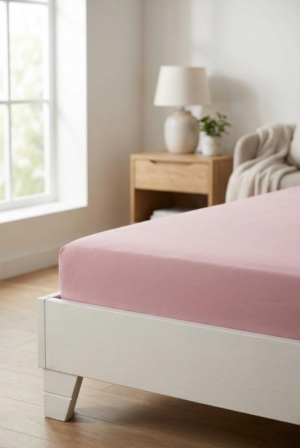 Diamante Lenzuolo Inferiore Con Angoli Rosa
