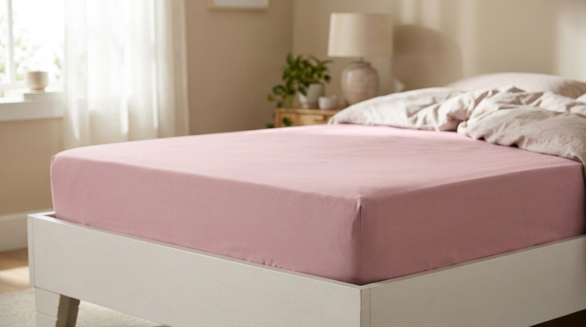 Diamante Lenzuolo Inferiore Con Angoli Rosa - Orizzontale
