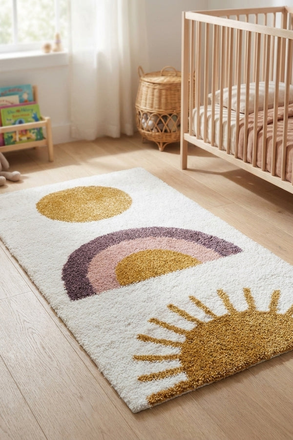 Rainbow Tappeto Rettangolare Per Bambini